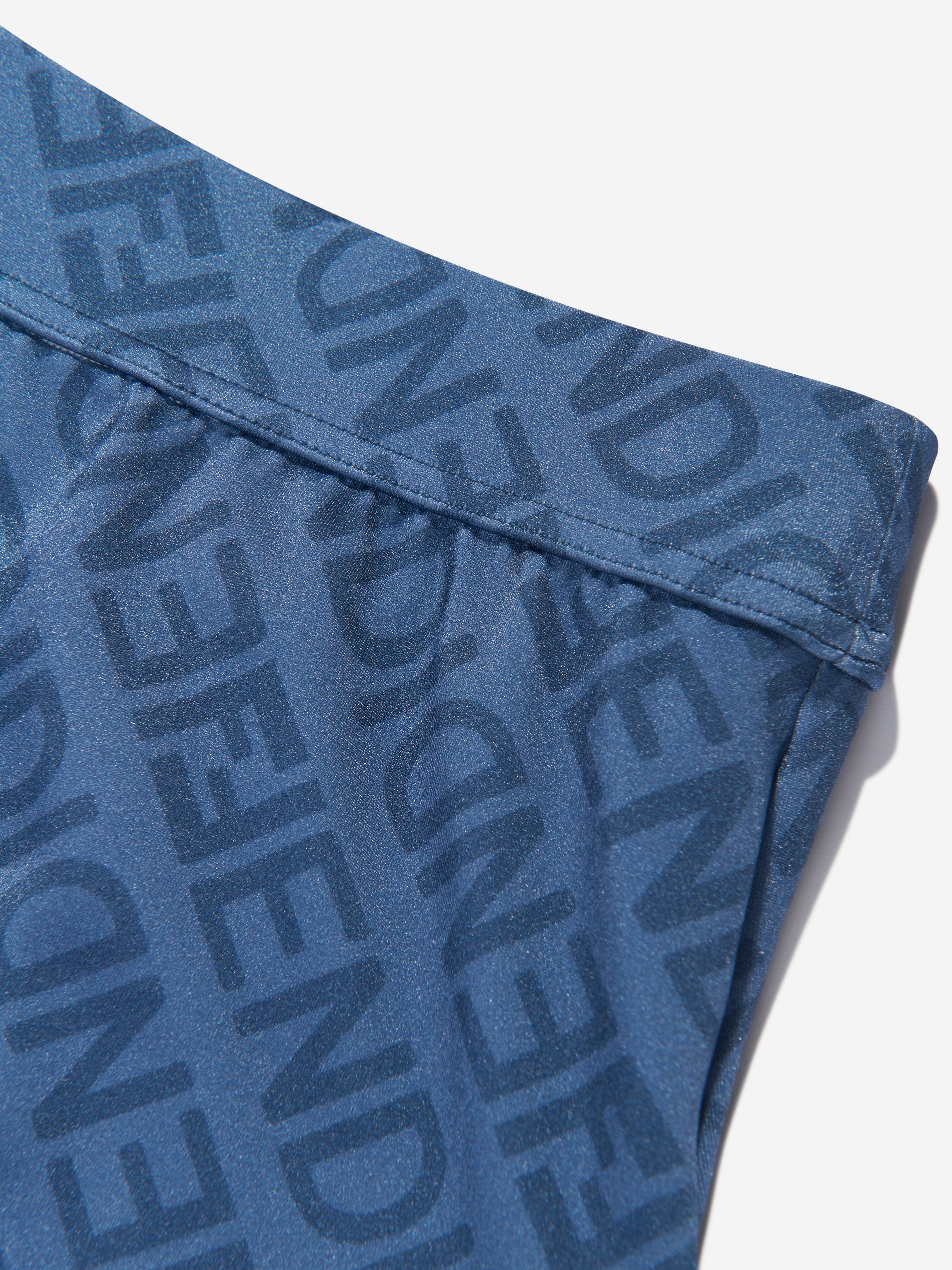 Fendi Boys FF Logo Swim Shorts in Blue | Childsplay Clothing