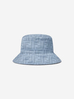 Fendi Kids Reversible FF Logo Bucket Hat