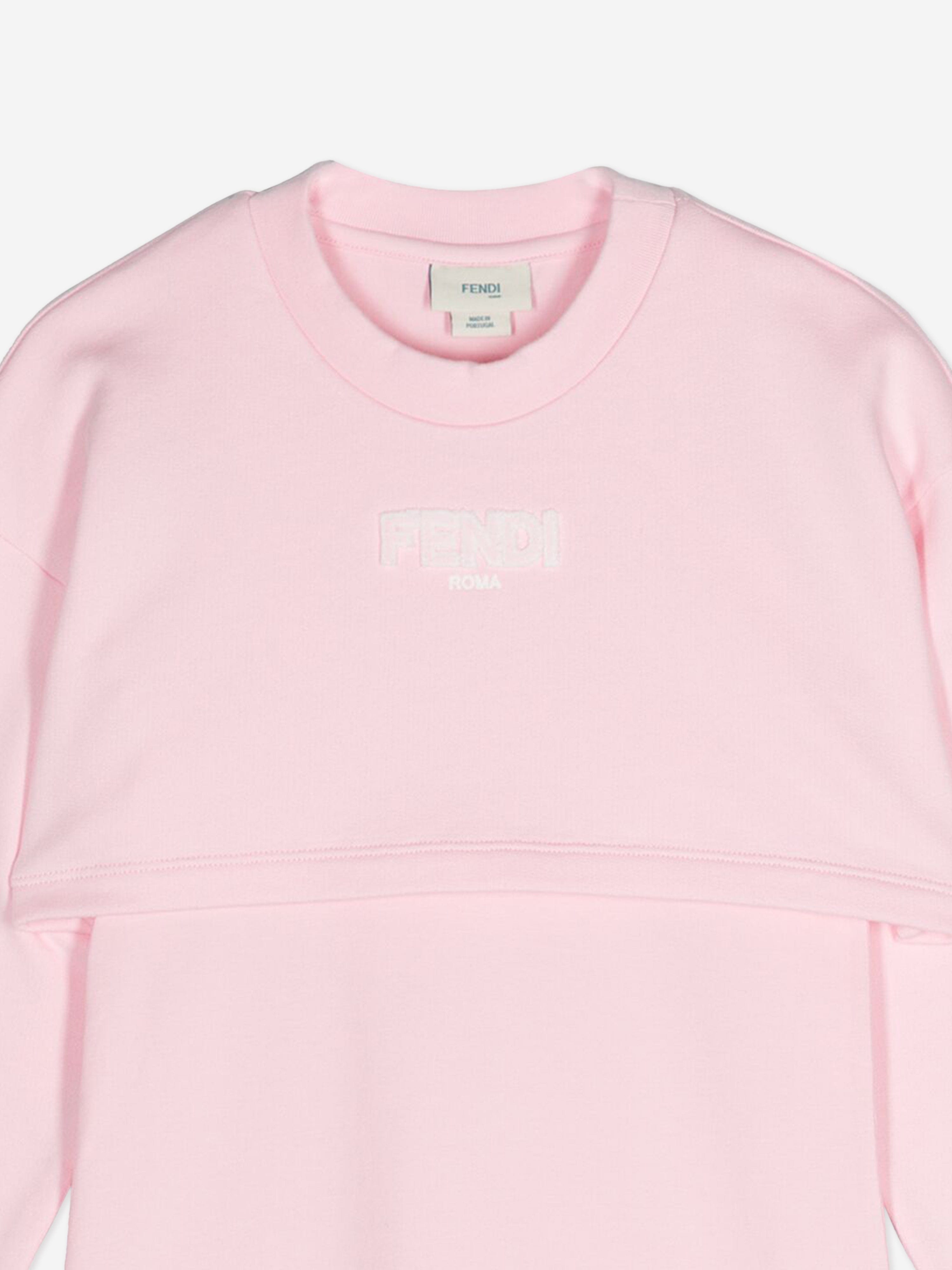 pink fendi sweater dress Fendi X Skims Pink Knit Bodycon Embossed Mock Neck Dress Size 42