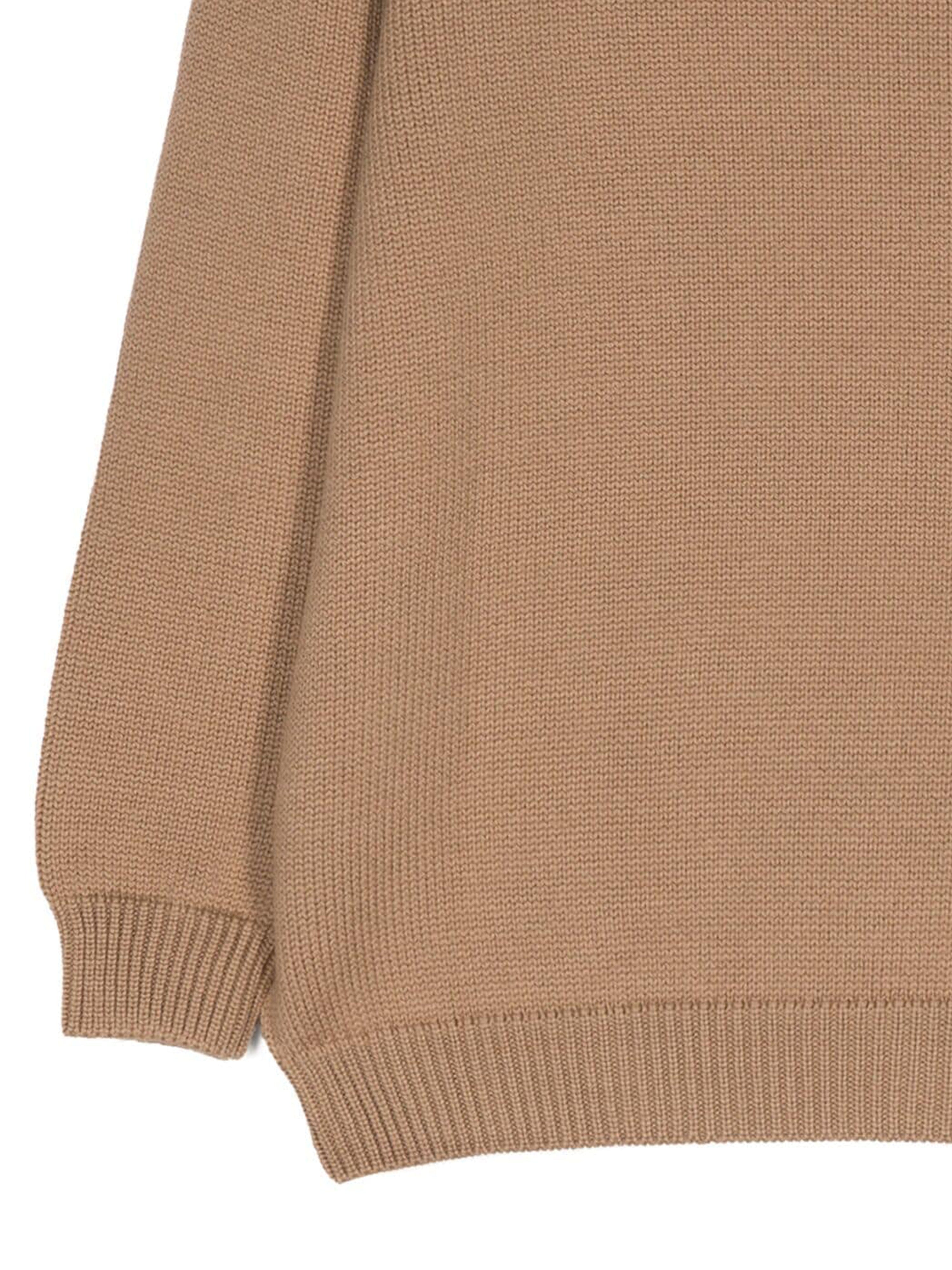Fendi Kids Wool Knitted Logo Jumper in Brown | Childsplay Clothing