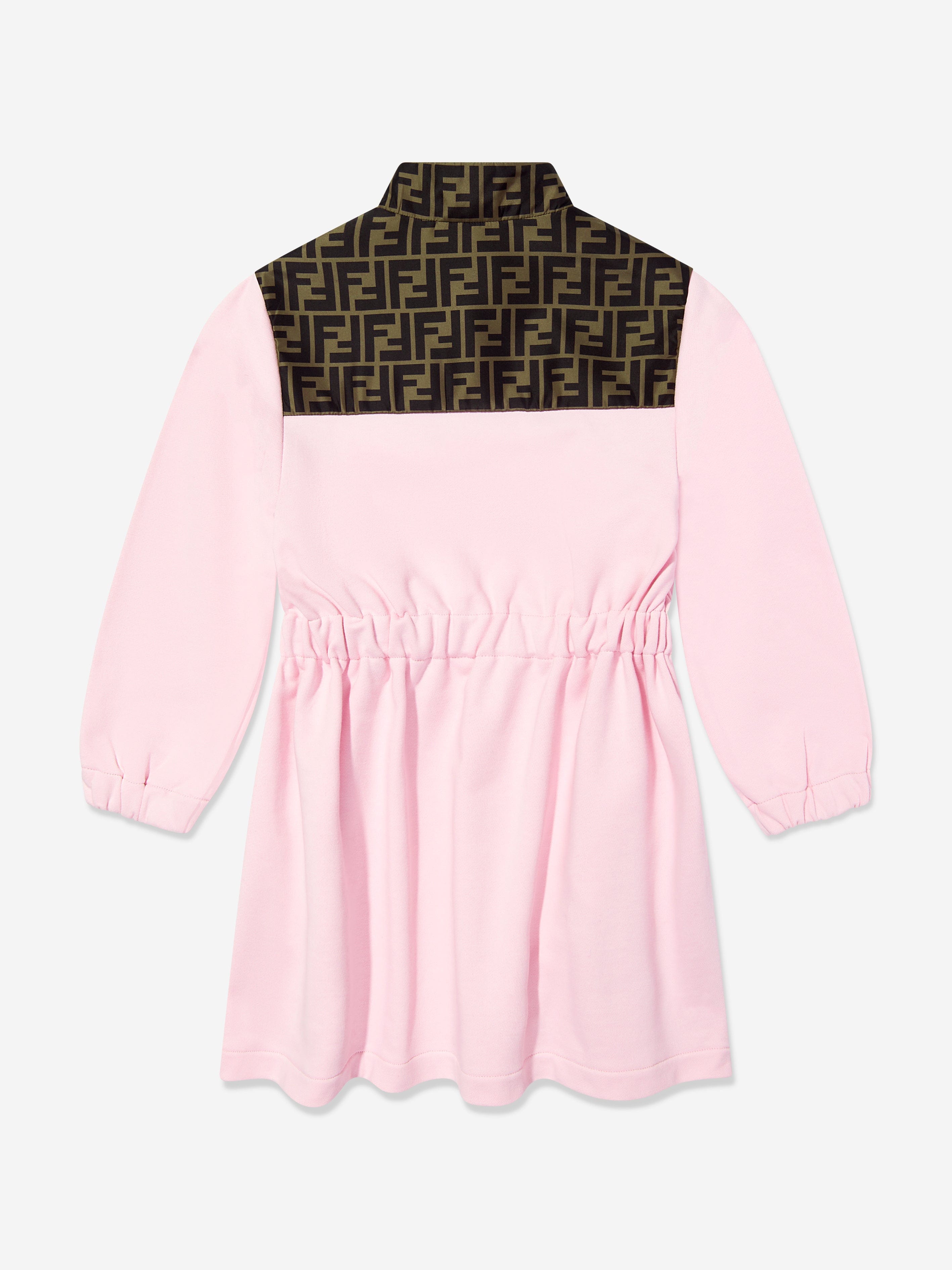 sour gami mint lost mary flavor White Gami Lost Mary Flavor Fendi Girls FF Logo Dress in Pink