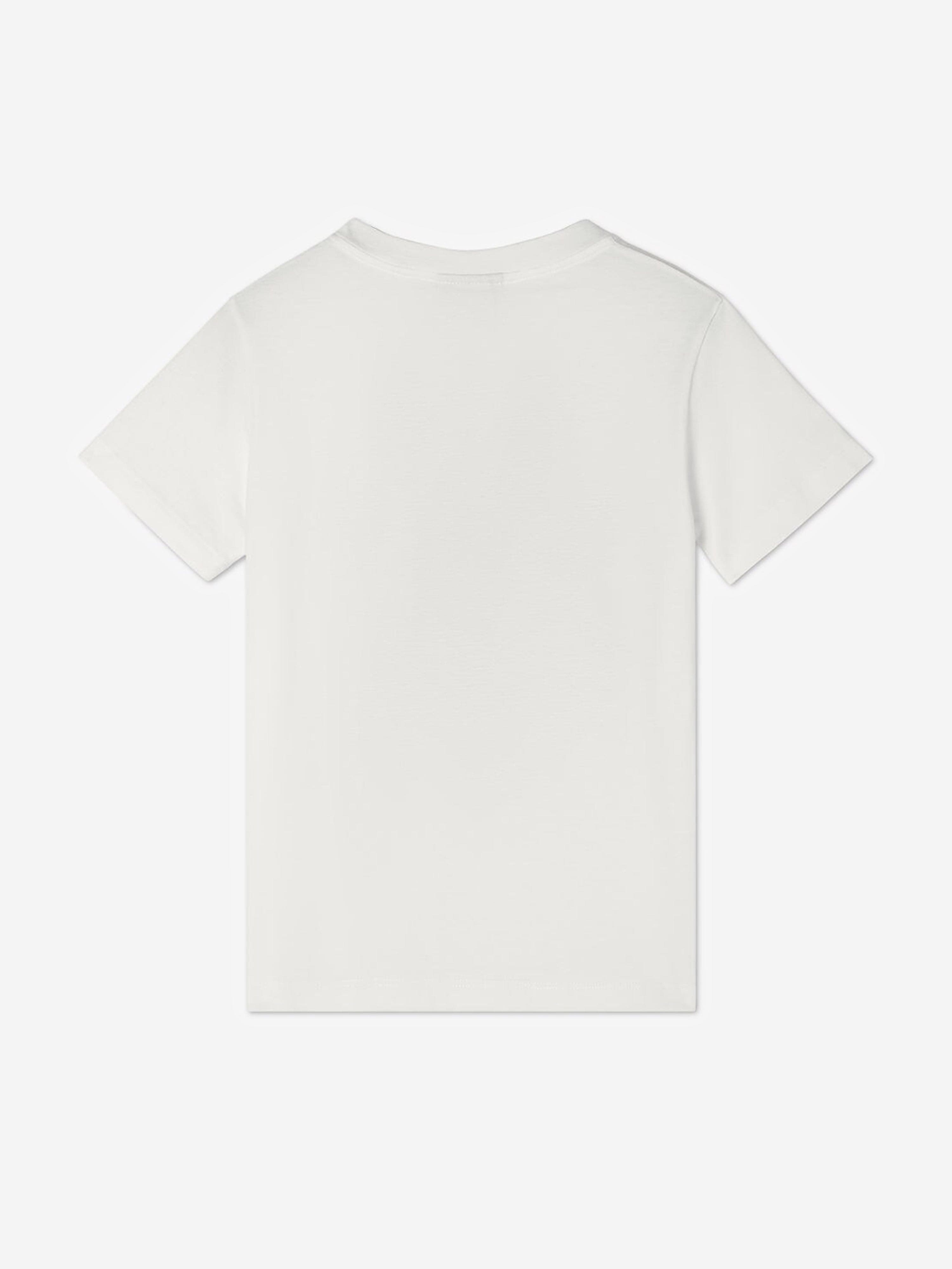Fendi Boys Teddy Bear T-Shirt in White | Childsplay Clothing