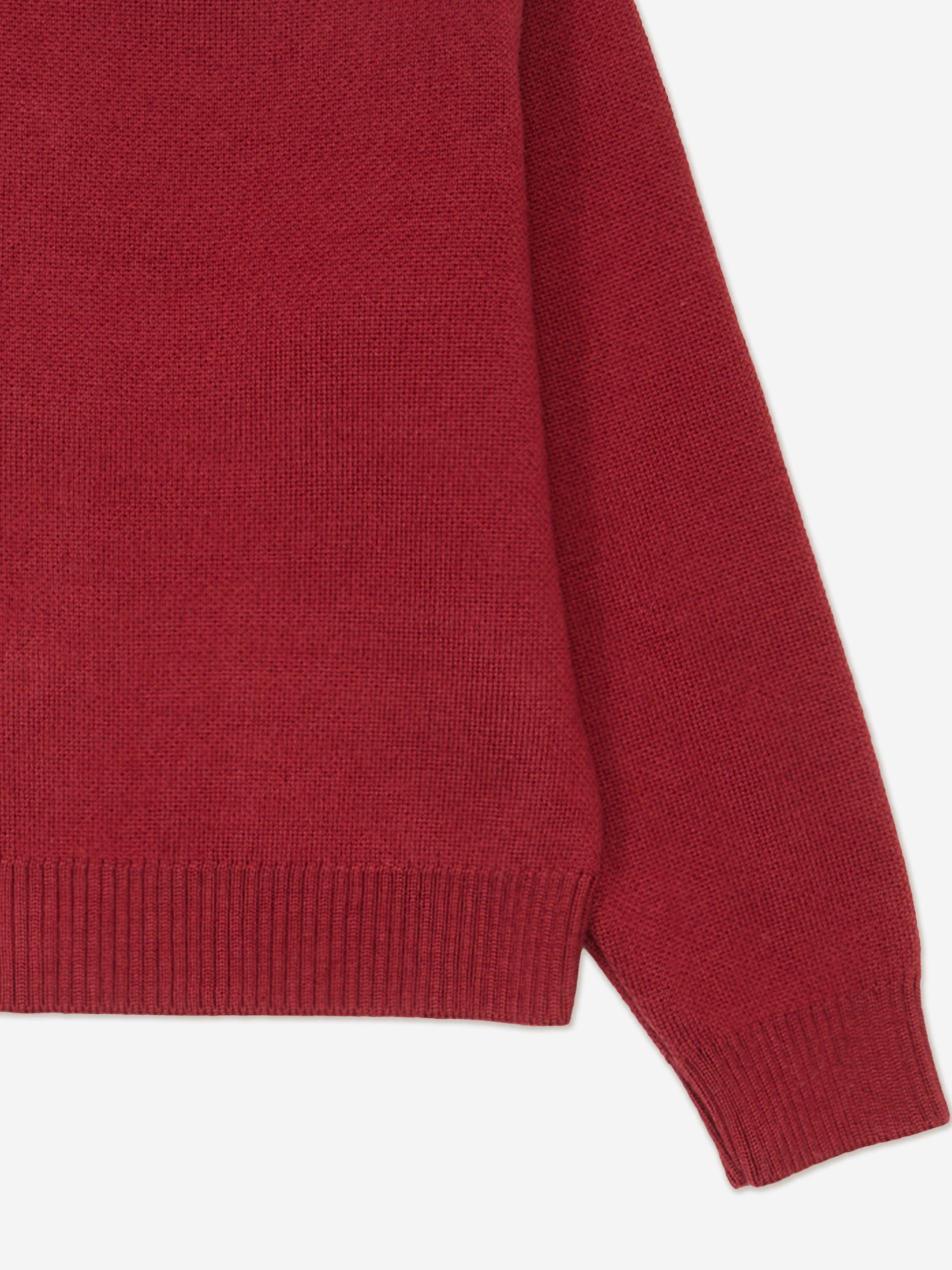 Fendi Girls Wool Knit Logo Cardigan in Red | Childsplay Clothing