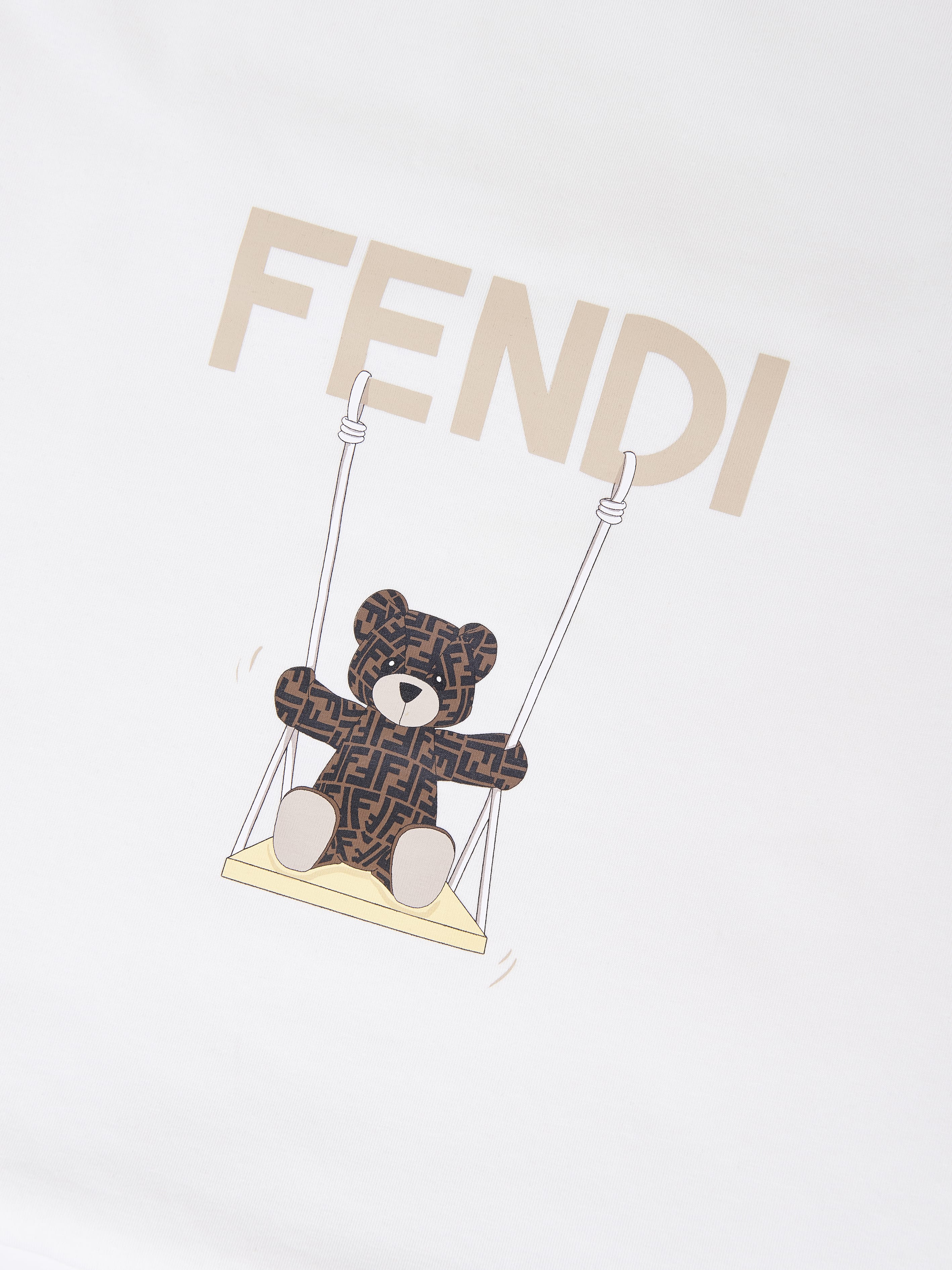 Fendi Baby Bear Logo Nest in White 78cm | Designer Baby Nest