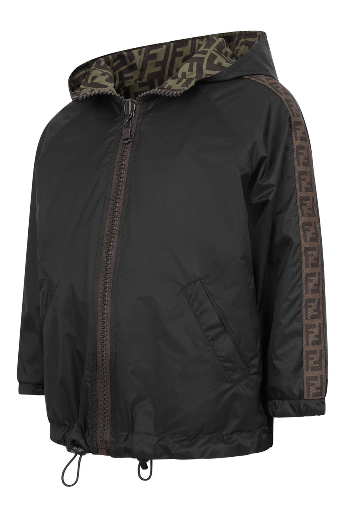Fendi Kids - Kids Logo Trim K-Way Jacket | Childsplay Clothing