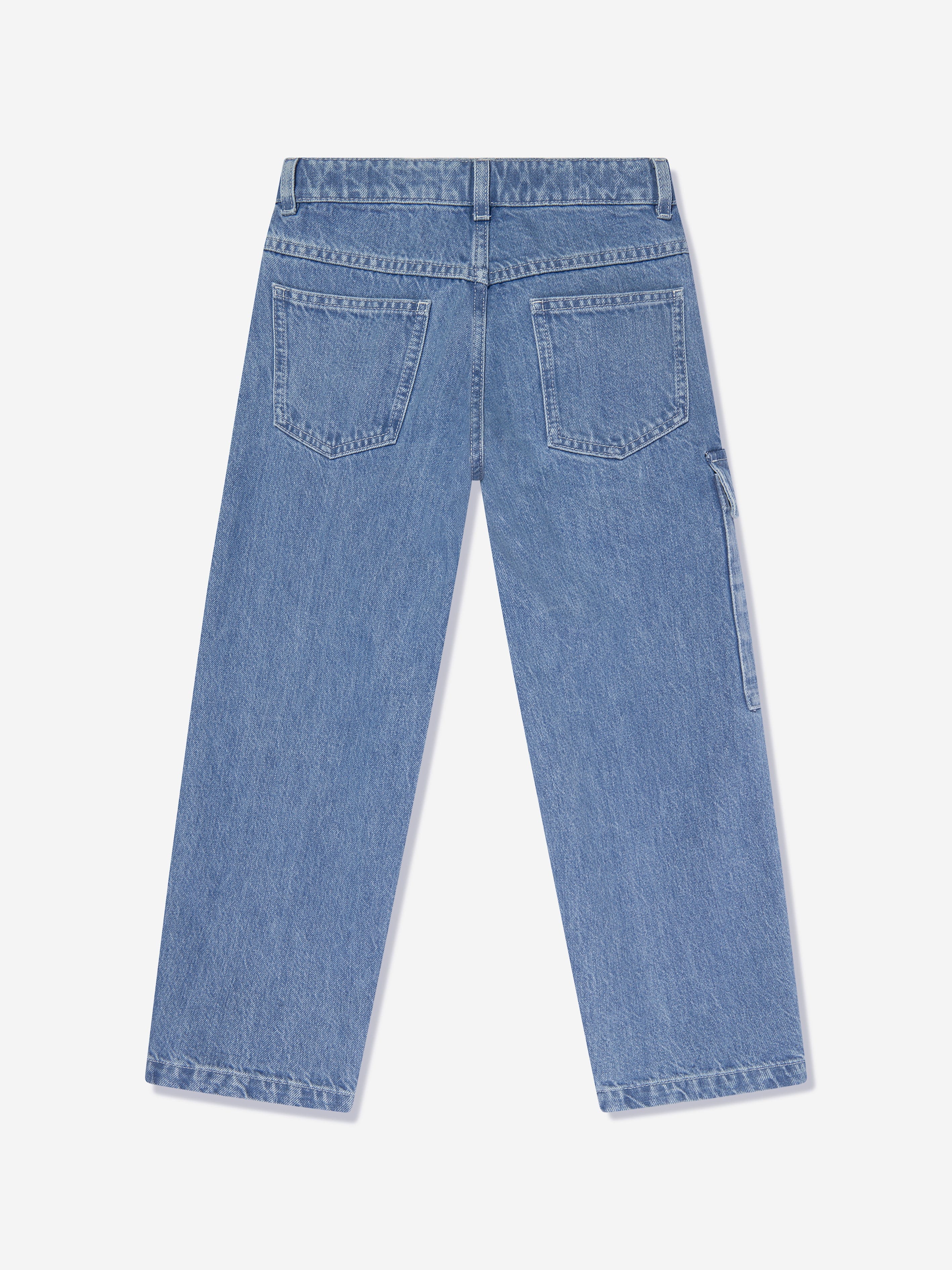 Fendi Kids Washed Denim Jeans in Blue | Childsplay Clothing
