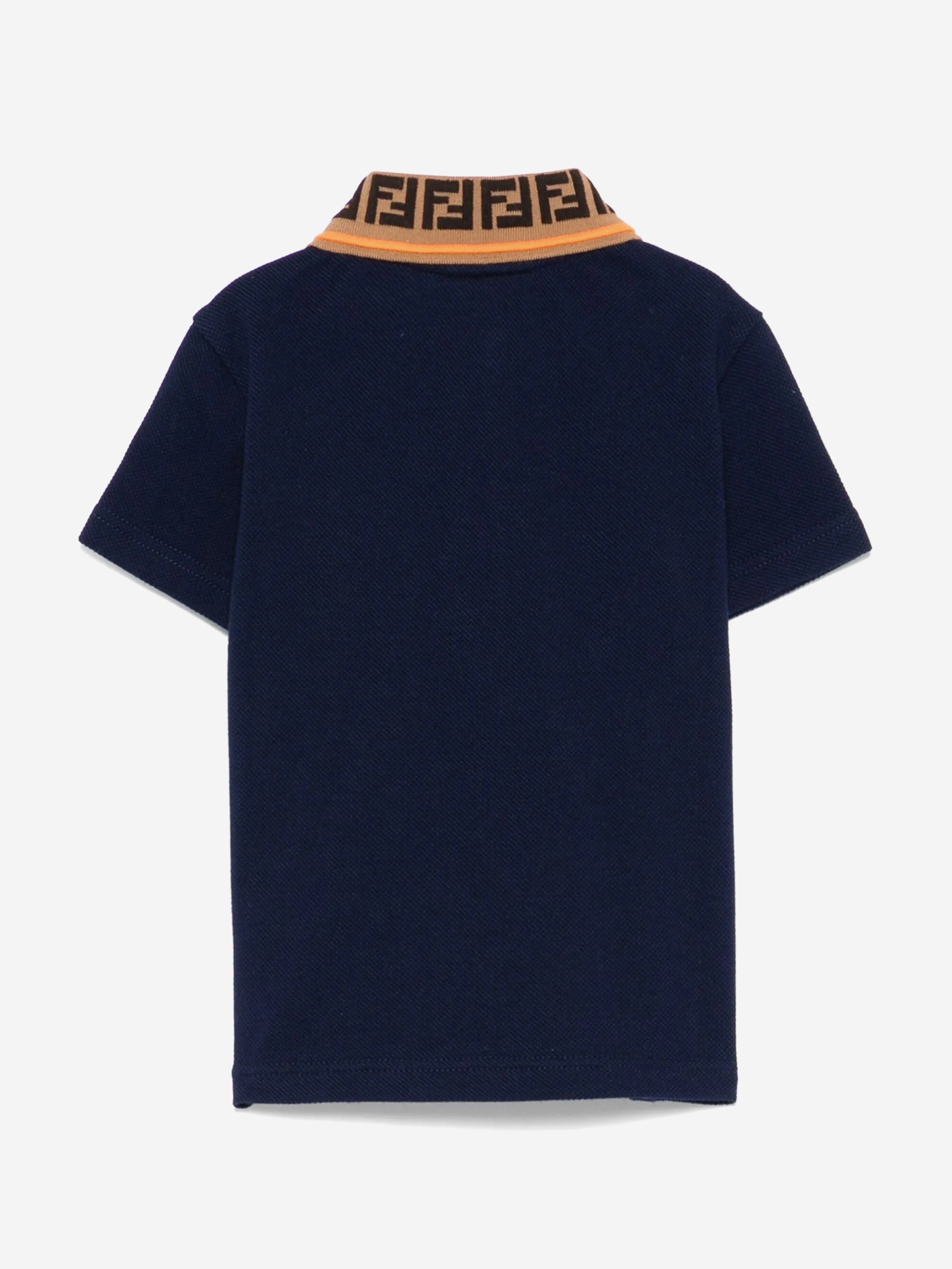 Fendi Baby Boys Logo Polo Shirt in Navy | Childsplay Clothing