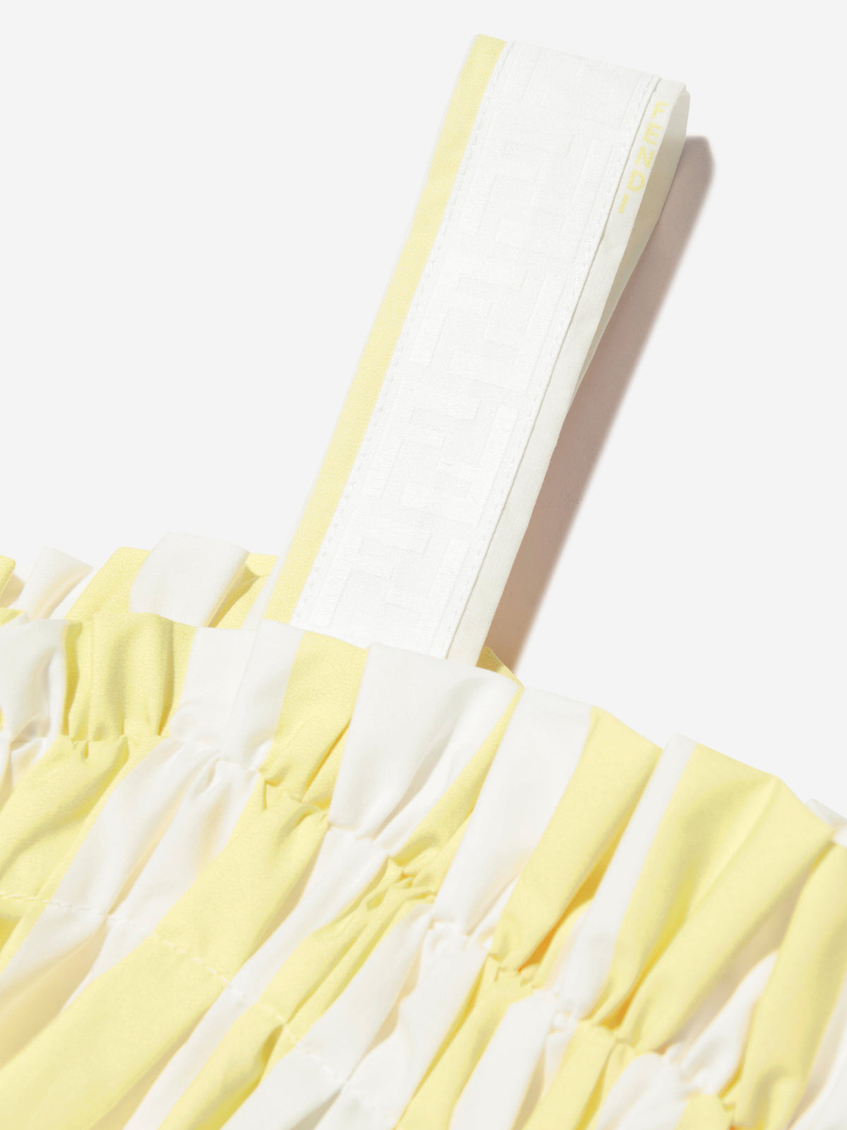 Fendi Girls Cotton Striped Flower Dress in Yellow | Childsplay 