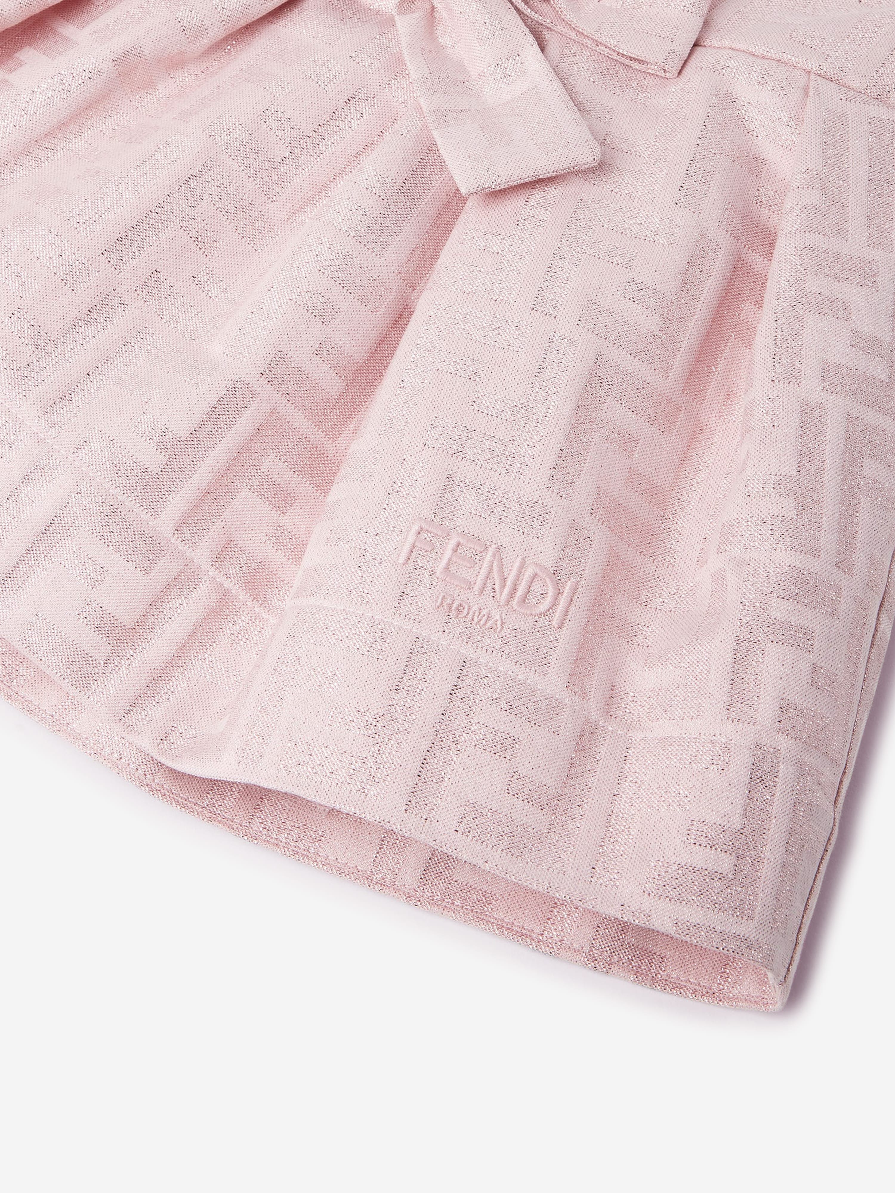 Fendi Baby Girls FF Monogram Dress in Pink | Childsplay Clothing