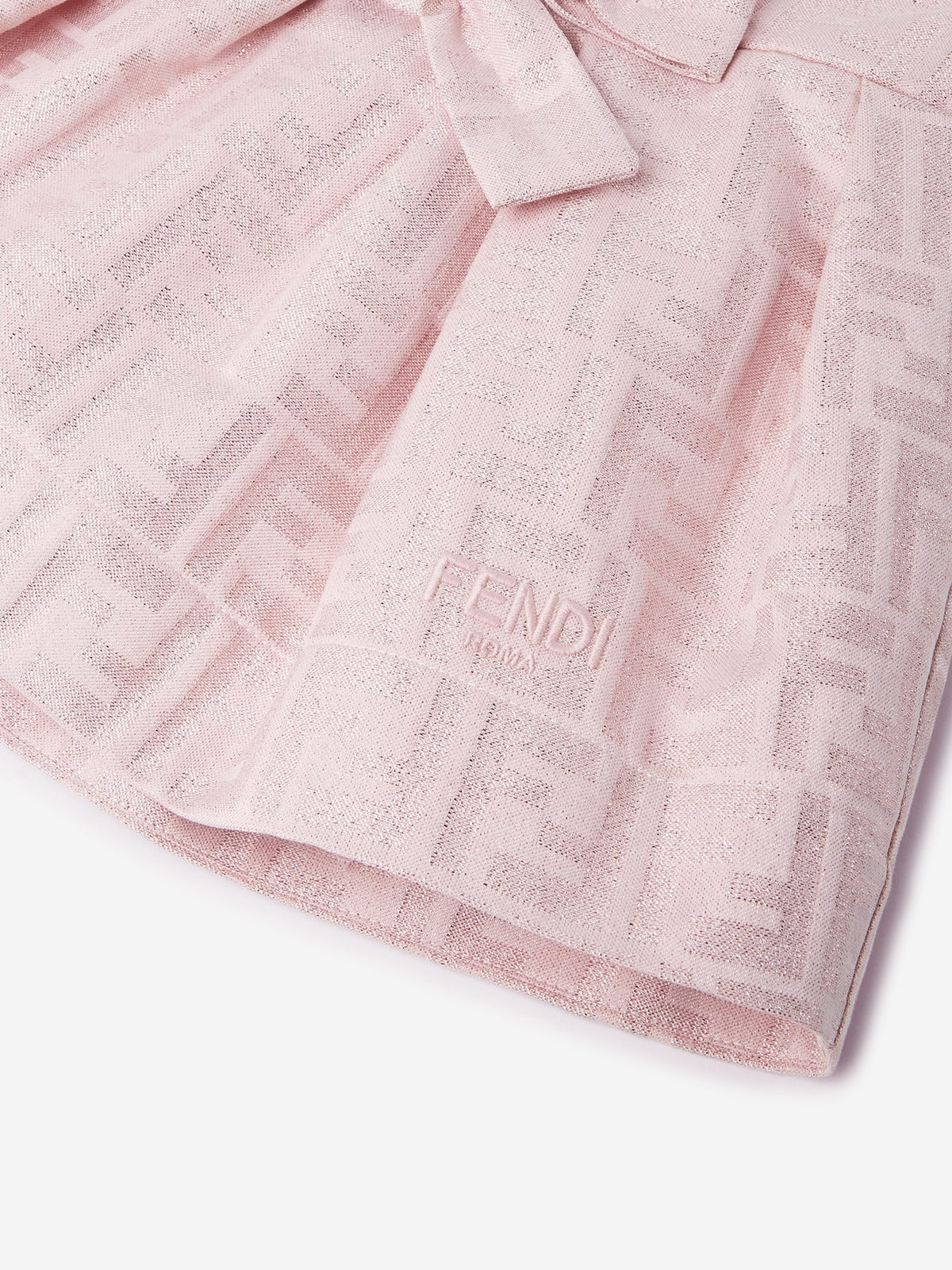 Fendi Baby Girls FF Monogram Dress in Pink | Childsplay Clothing