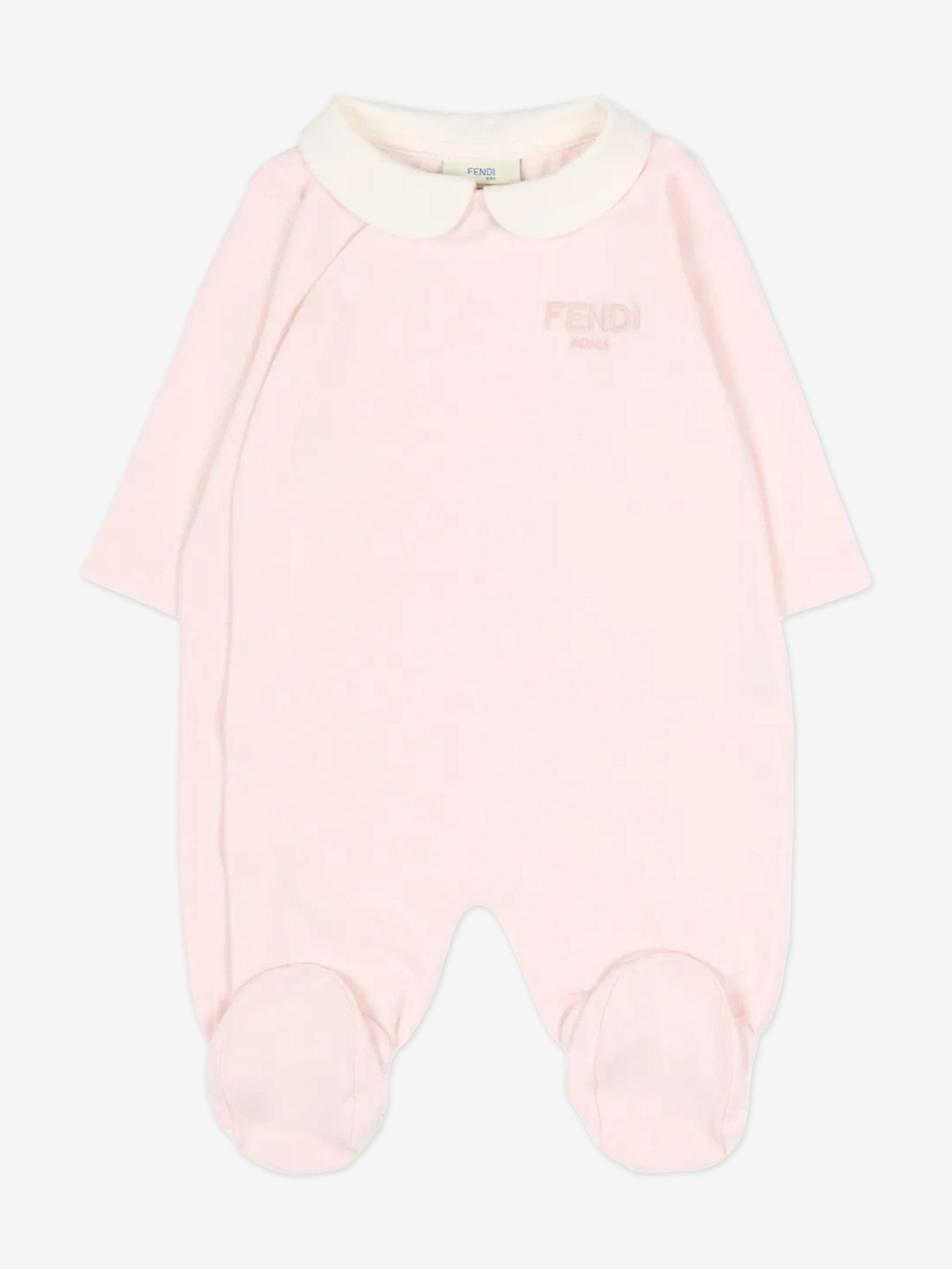 Fendi Baby Girls Babygrow Set in Pink | Childsplay Clothing
