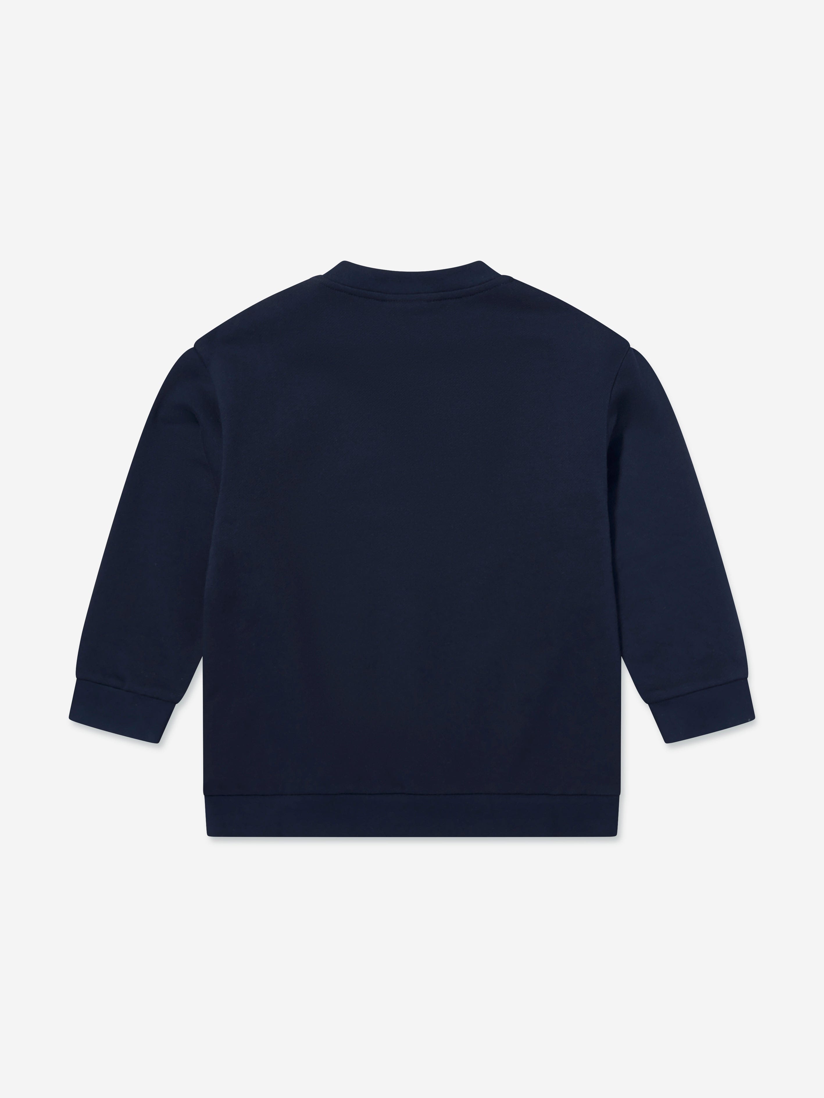 Fendi Boys Logo Sweatshirt in Navy | Childsplay Clothing