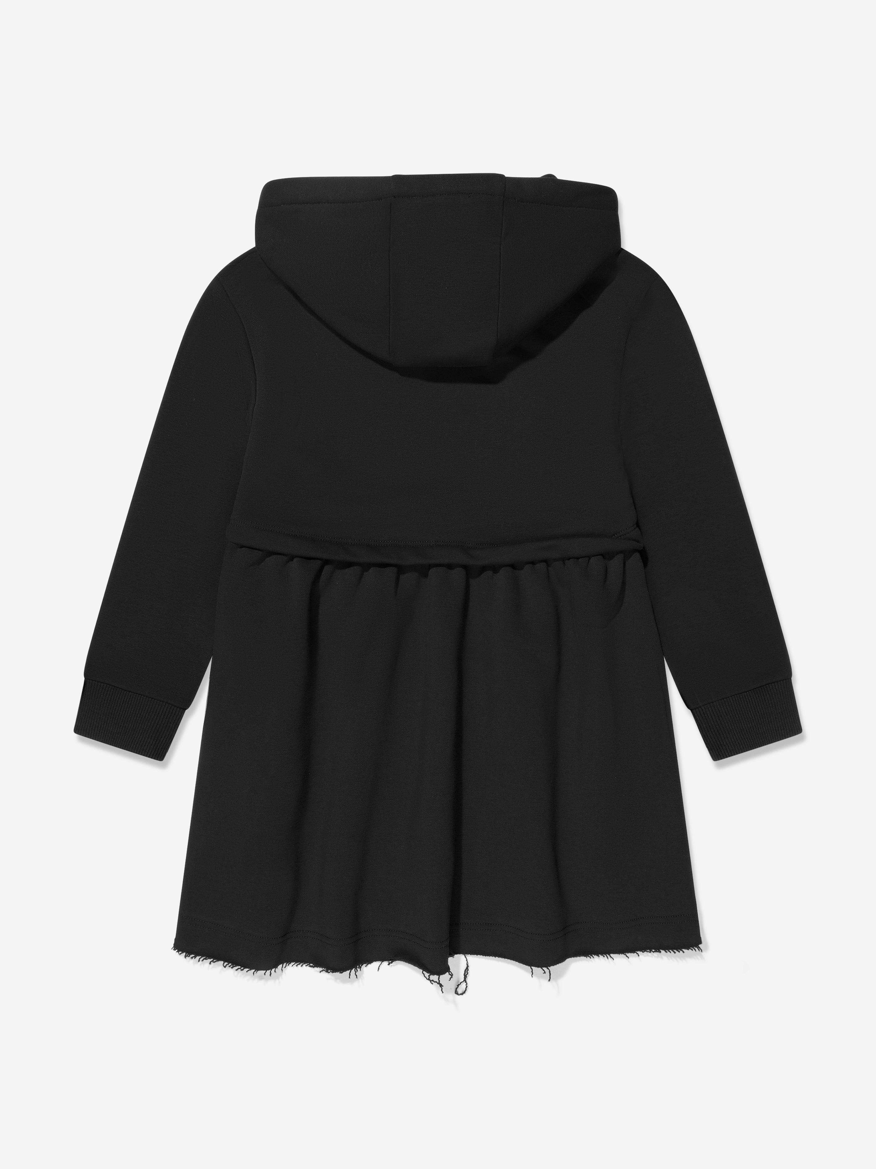 Givenchy Girls Hooded Logo Dress in Black | Childsplay Clothing