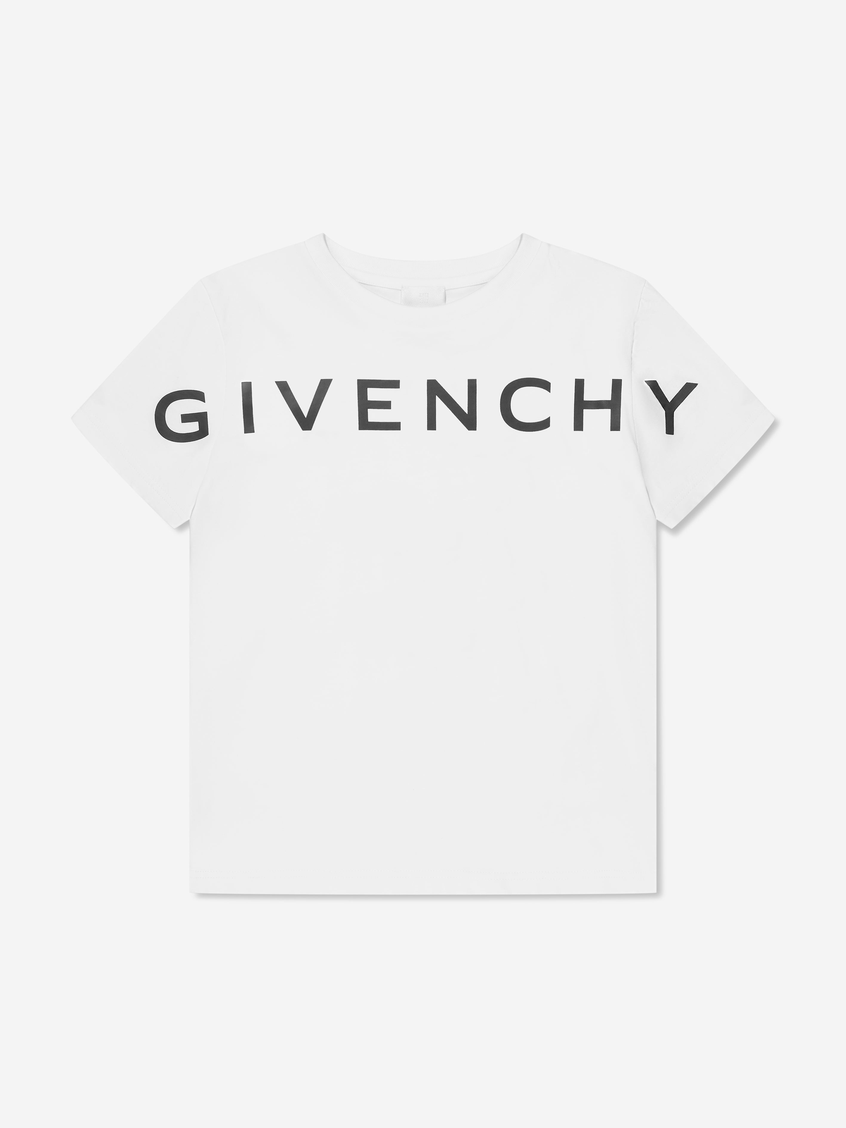 Boys Logo Print T-Shirt in White | Childsplay Clothing