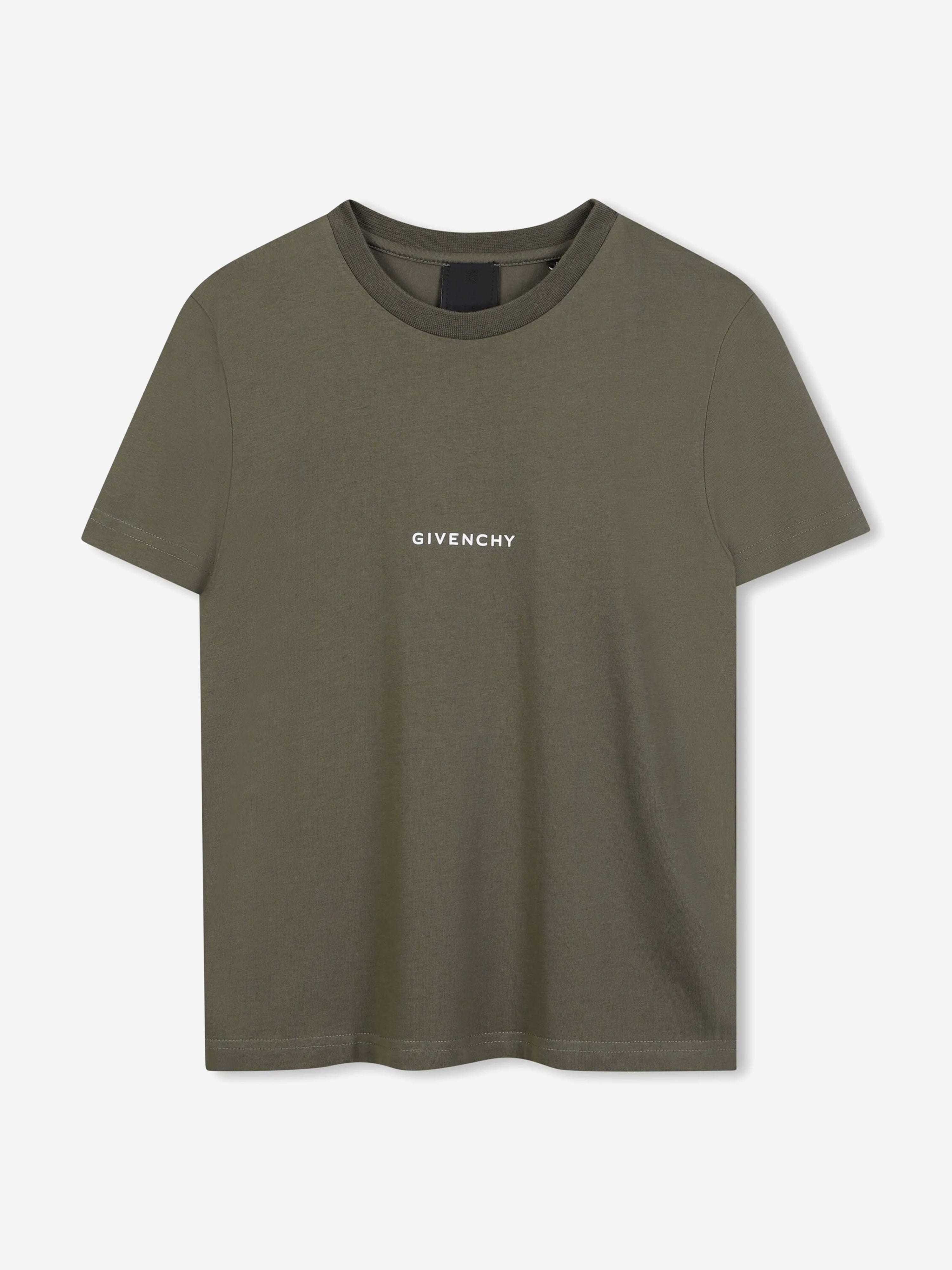Givenchy Boys Logo Print T-Shirt in Green | Childsplay Clothing
