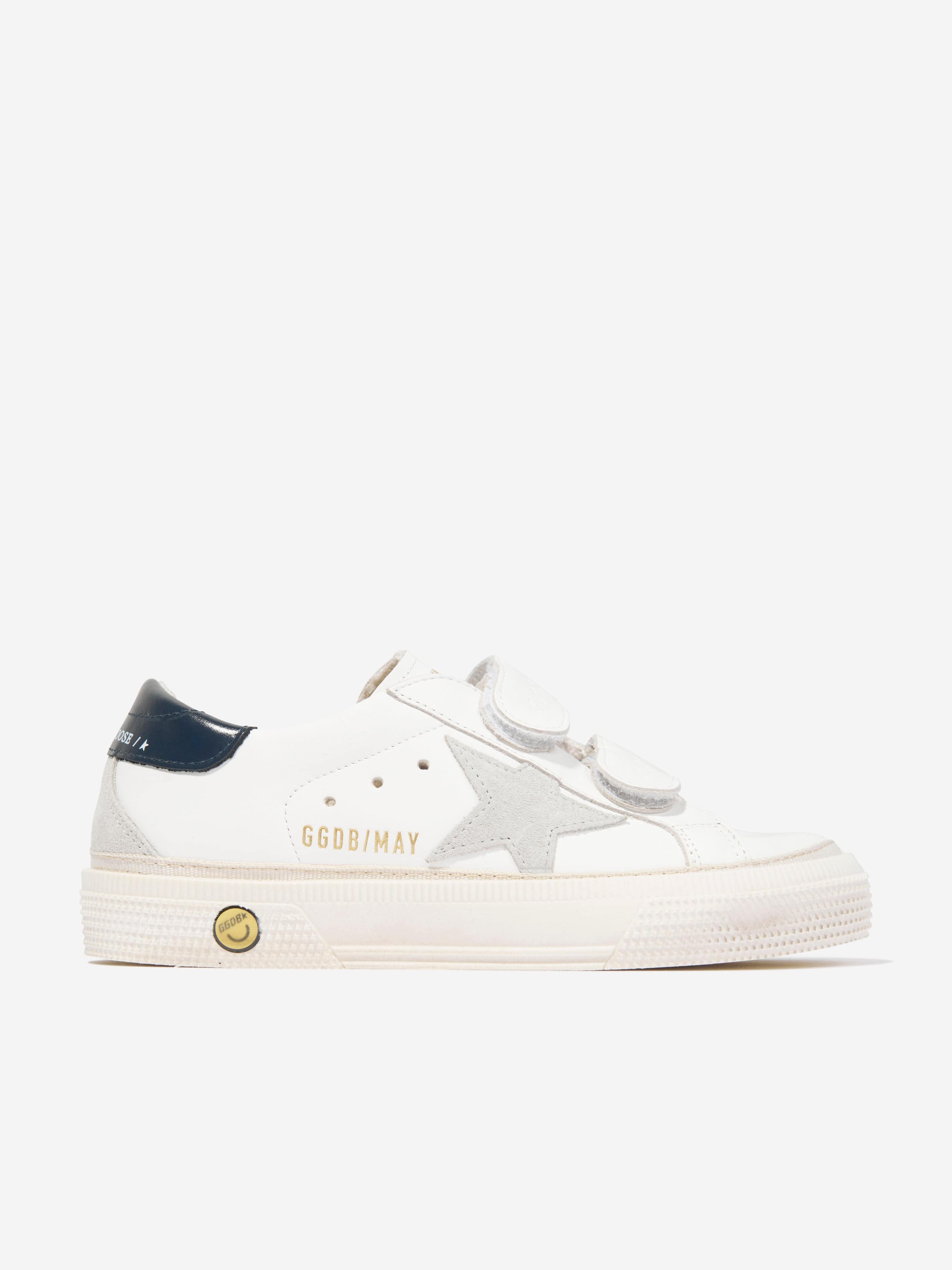 white trainers with gold stars