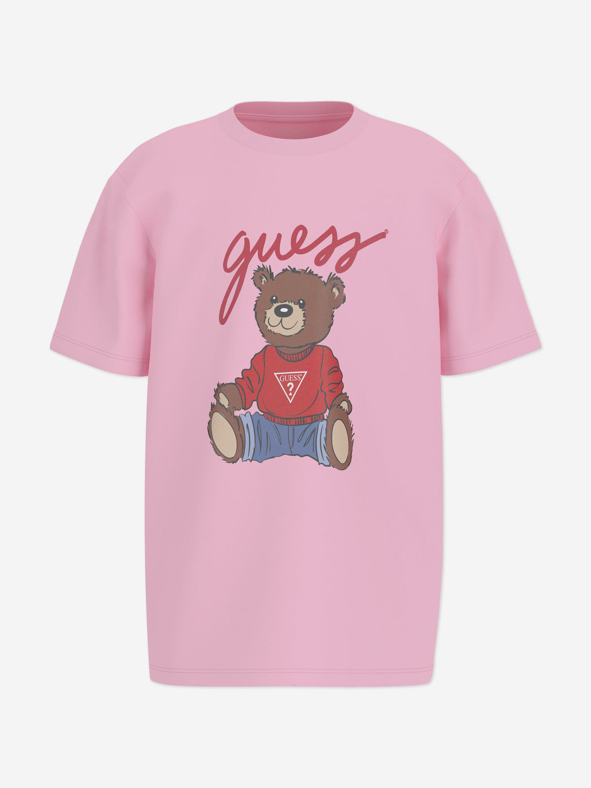 Guess Girls Teddy Bear T-Shirt in Pink | Childsplay Clothing