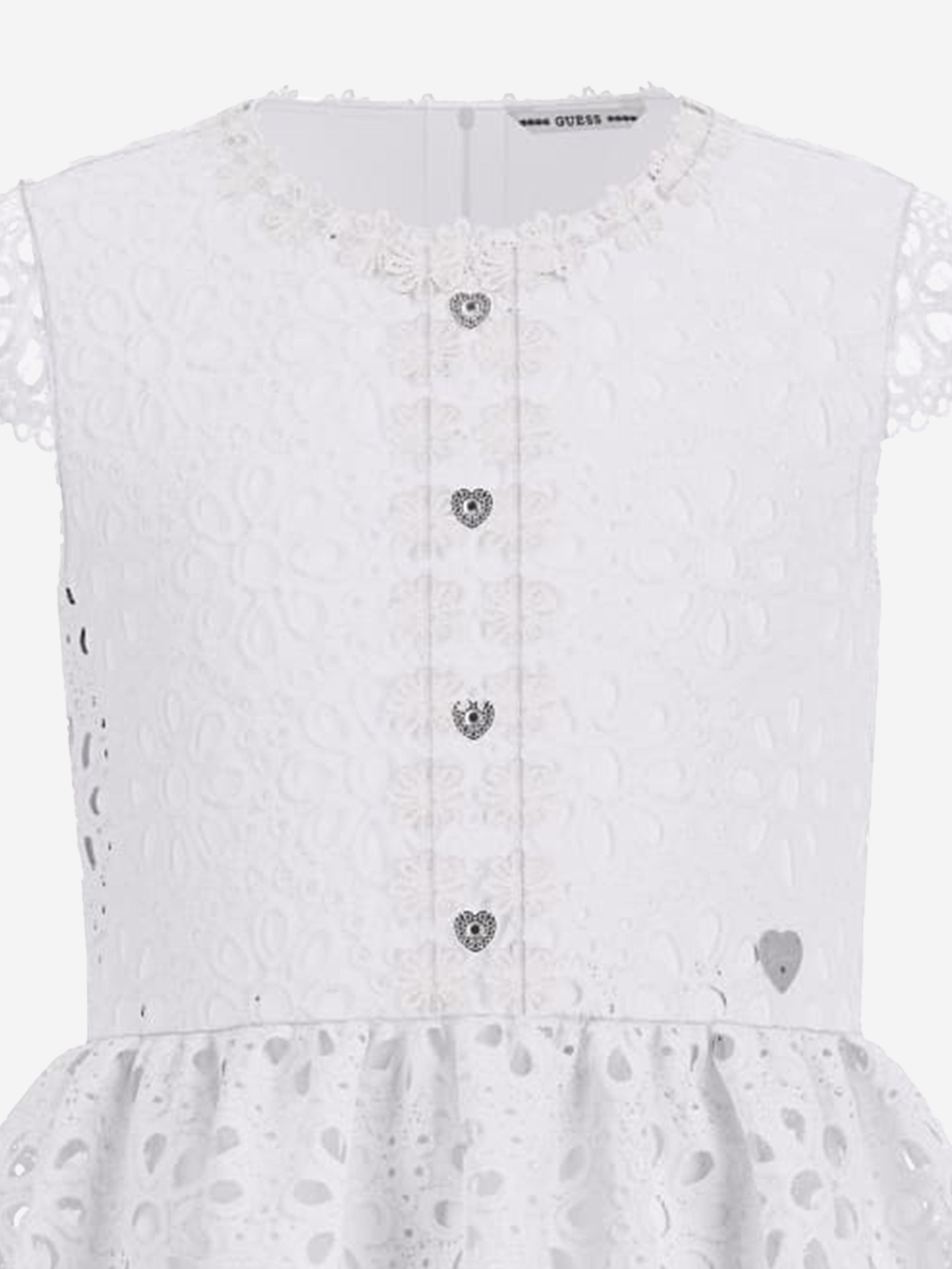 Guess Girls Lace Dress in White 4 Yrs