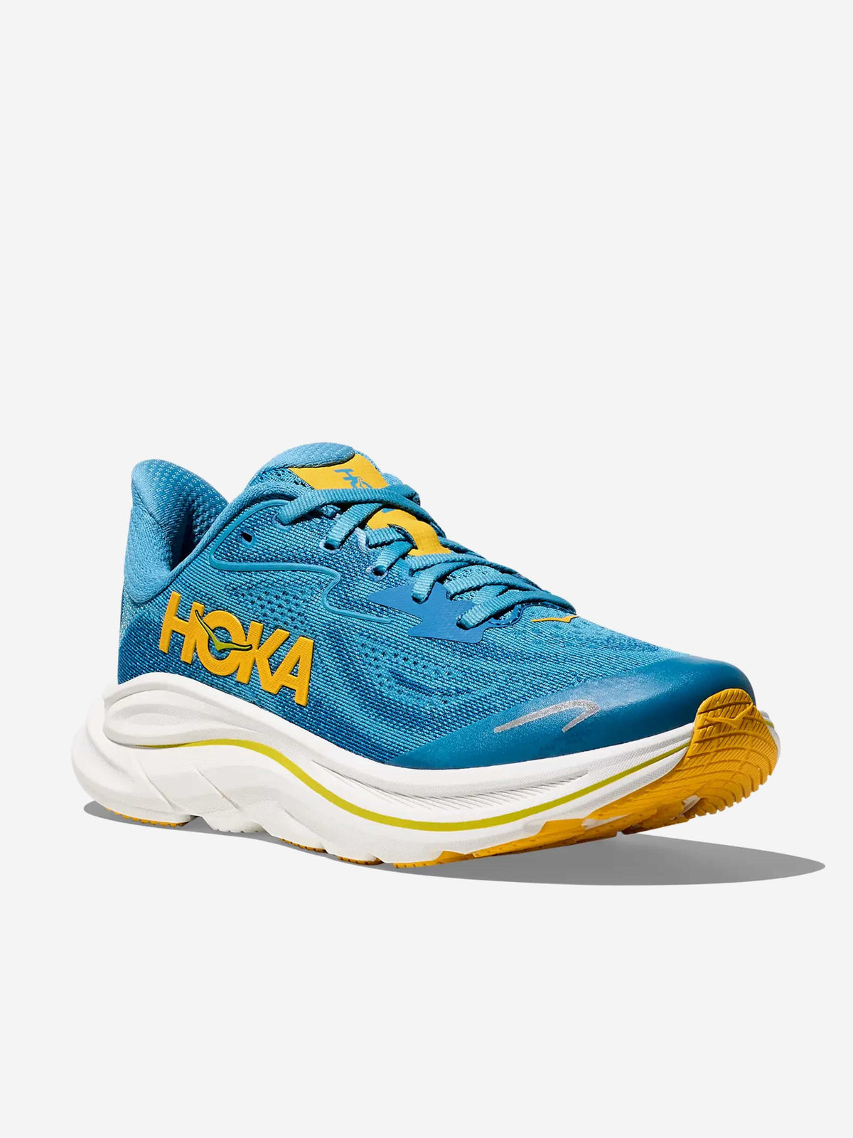 HOKA Kids Clifton 10 Trainers in Blue | Childsplay Clothing display picture 1
