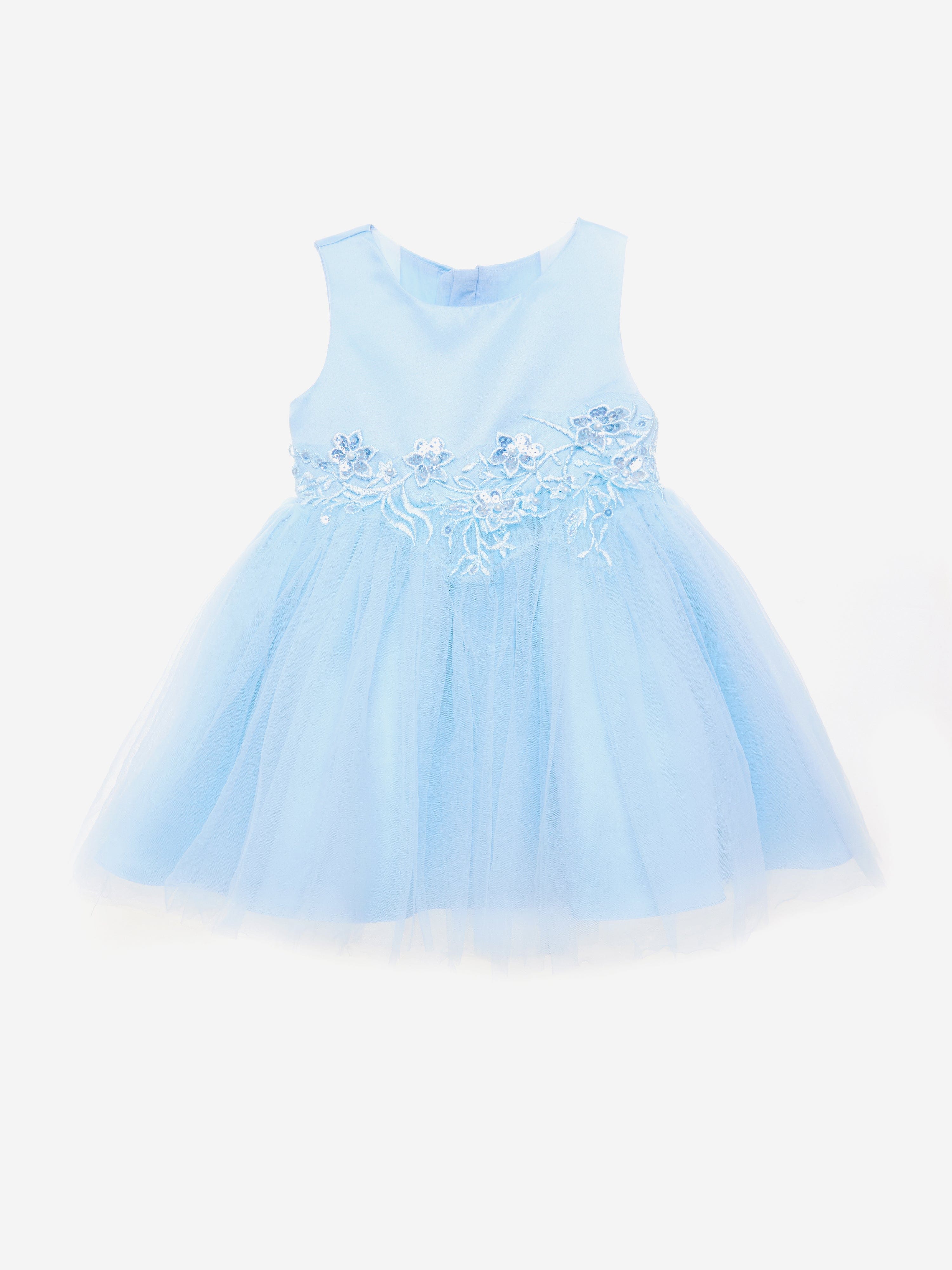 iAMe Baby Girls Starlight Dress in Blue 9 Mths