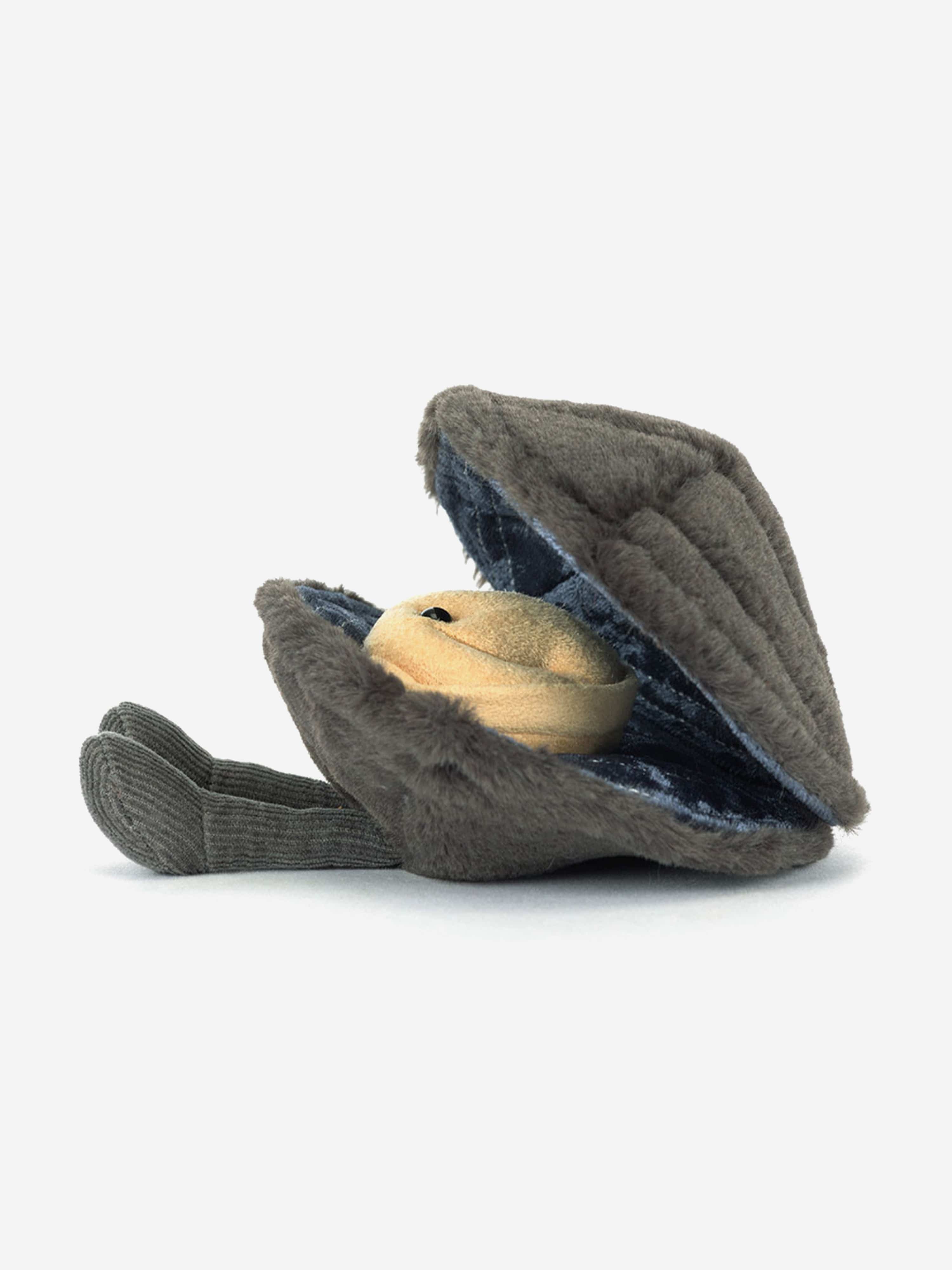 Jellycat Amuseables Michelle Mussel in Grey (17cm) | Childsplay
