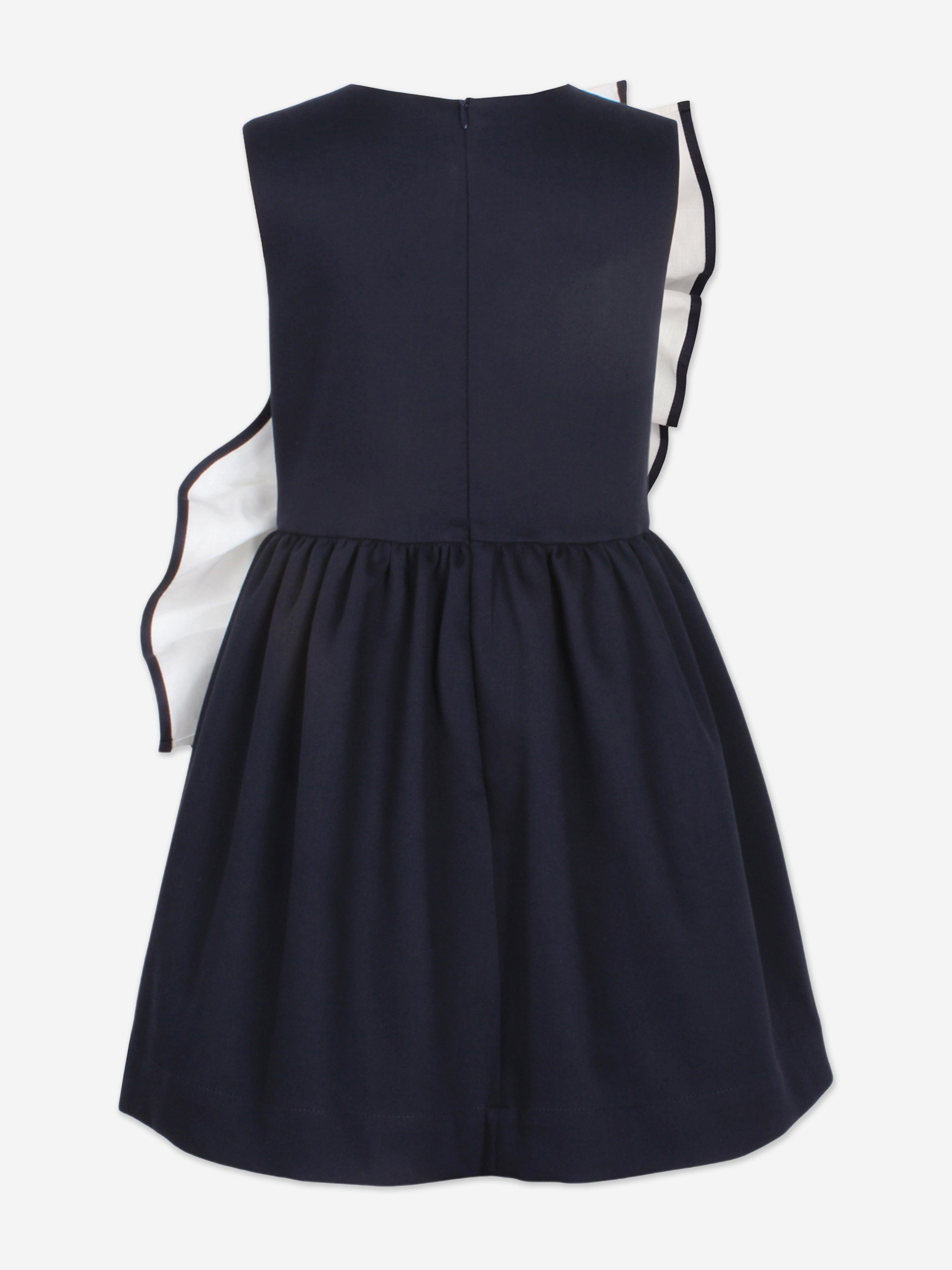 navy blue dress with white bow Jessie And James Girls Light Breeze Dress in Navy