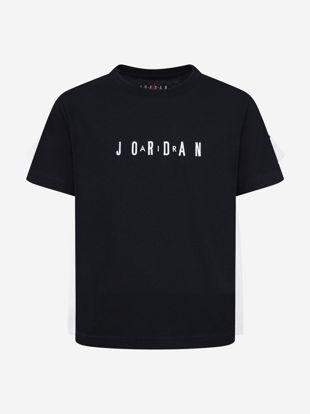Jordan Boys MJ Wordmark Embroidered T-Shirt in Black