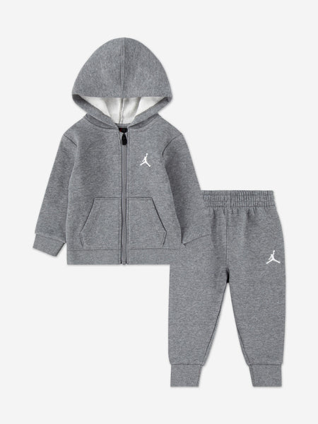 Jordan Boys MJ Brooklyn Fleece FZ Tracksuit in Grey | Childsplay
