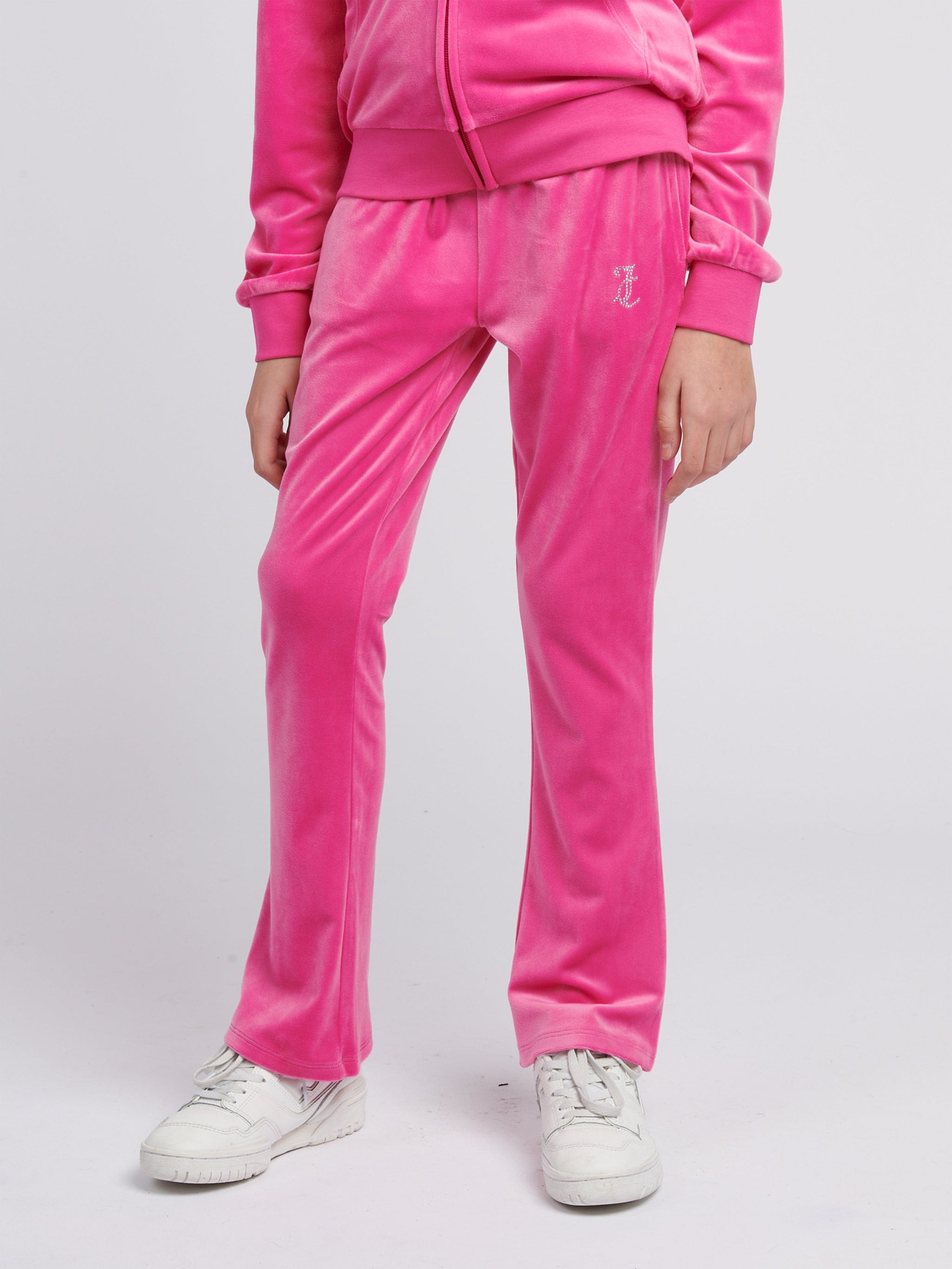 Juicy Couture Girls Diamante Bootcut Joggers in Pink | Childsplay  display picture 1