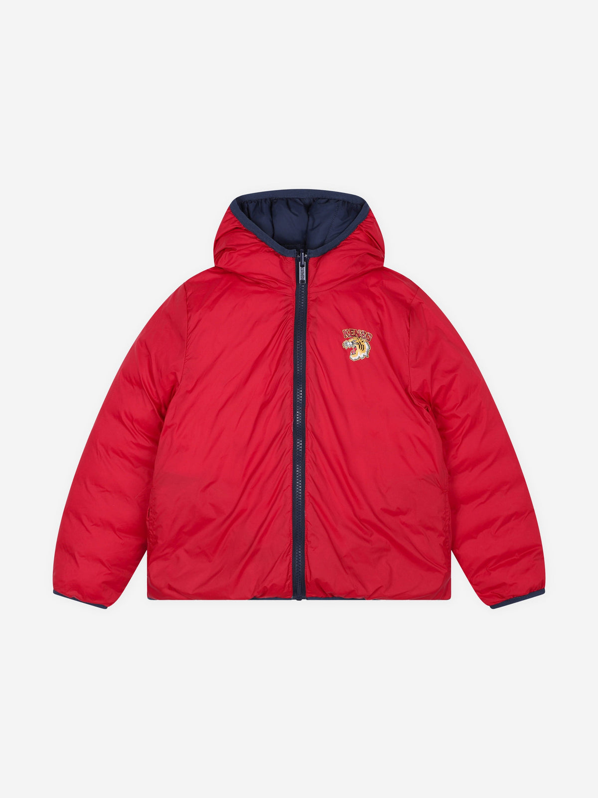 KENZO Kids Reversible Down Jacket in Navy display picture 1