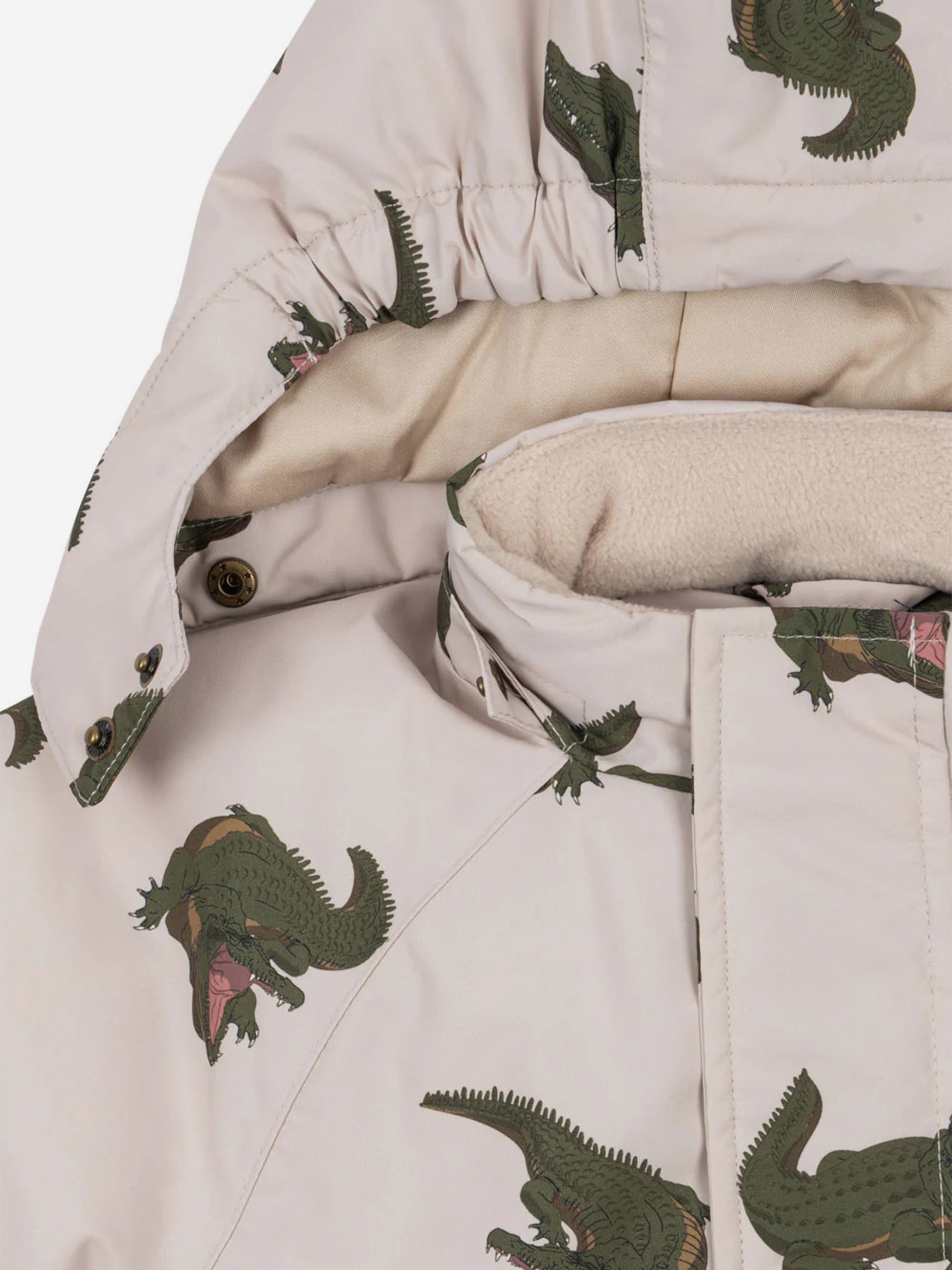 Konges Sløjd Kids Crocodile Nohr Snowsuit in Ivory | Childsplay