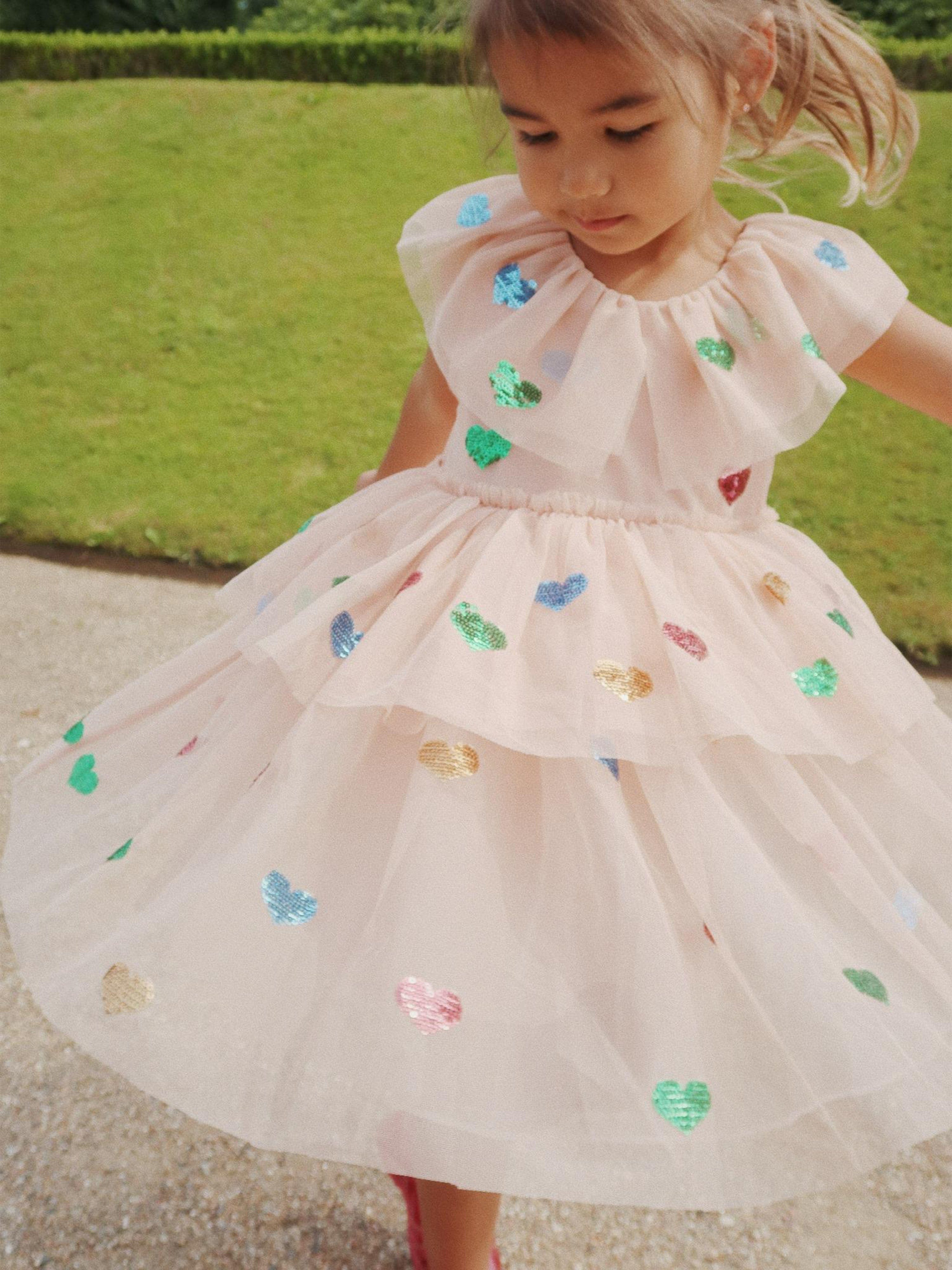 Konges Sljd Girls Yvonne Fairy Dress in Pink