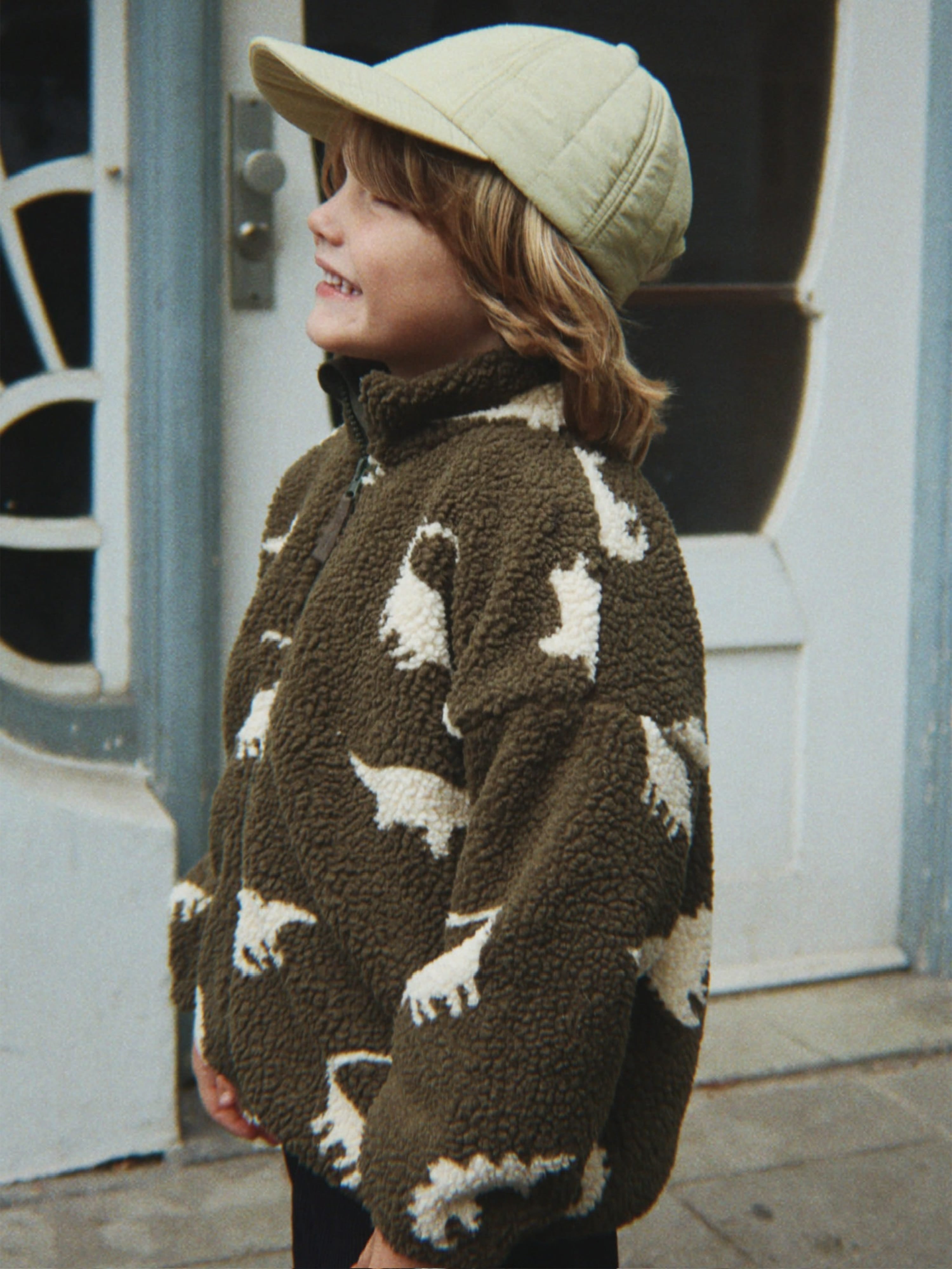 【新品】KongesSløjd アウター もこもこ ジャケット 18y 3y Konges Sløjd Boys Jody Teddy Jacket in Brown | Designer Boys
