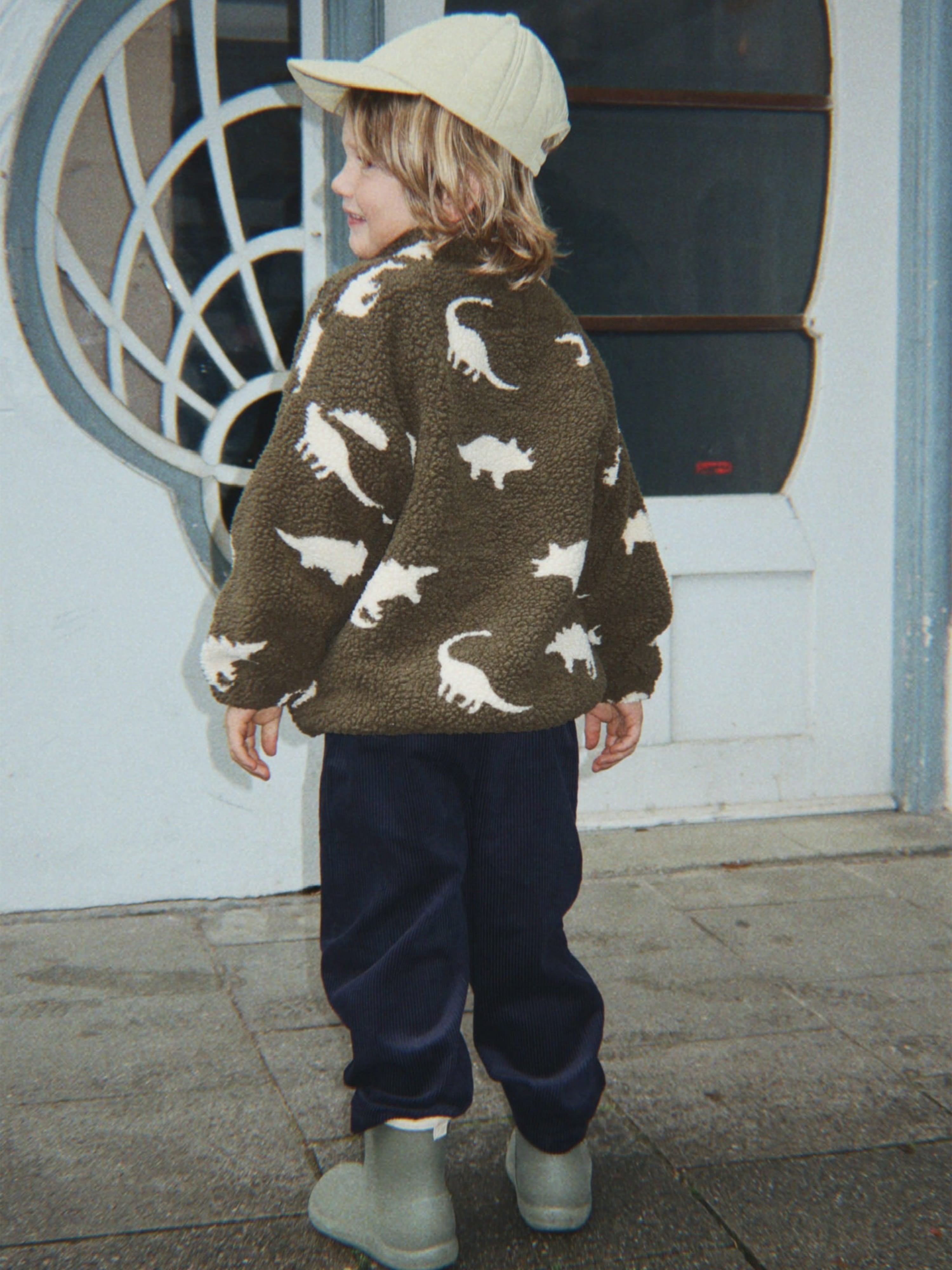 Konges Sløjd Boys Jody Teddy Jacket in Brown | Designer Boys