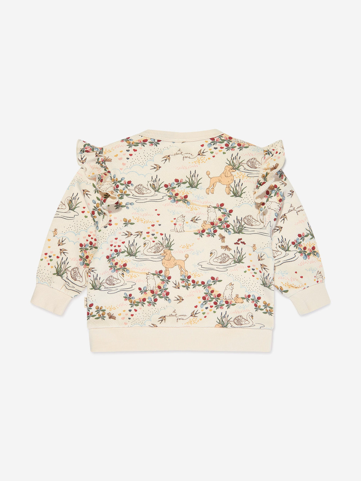 LOUPY Lou Organic Cotton Sweatshirt Long Sleeves Cherry Printed Jazz Dot