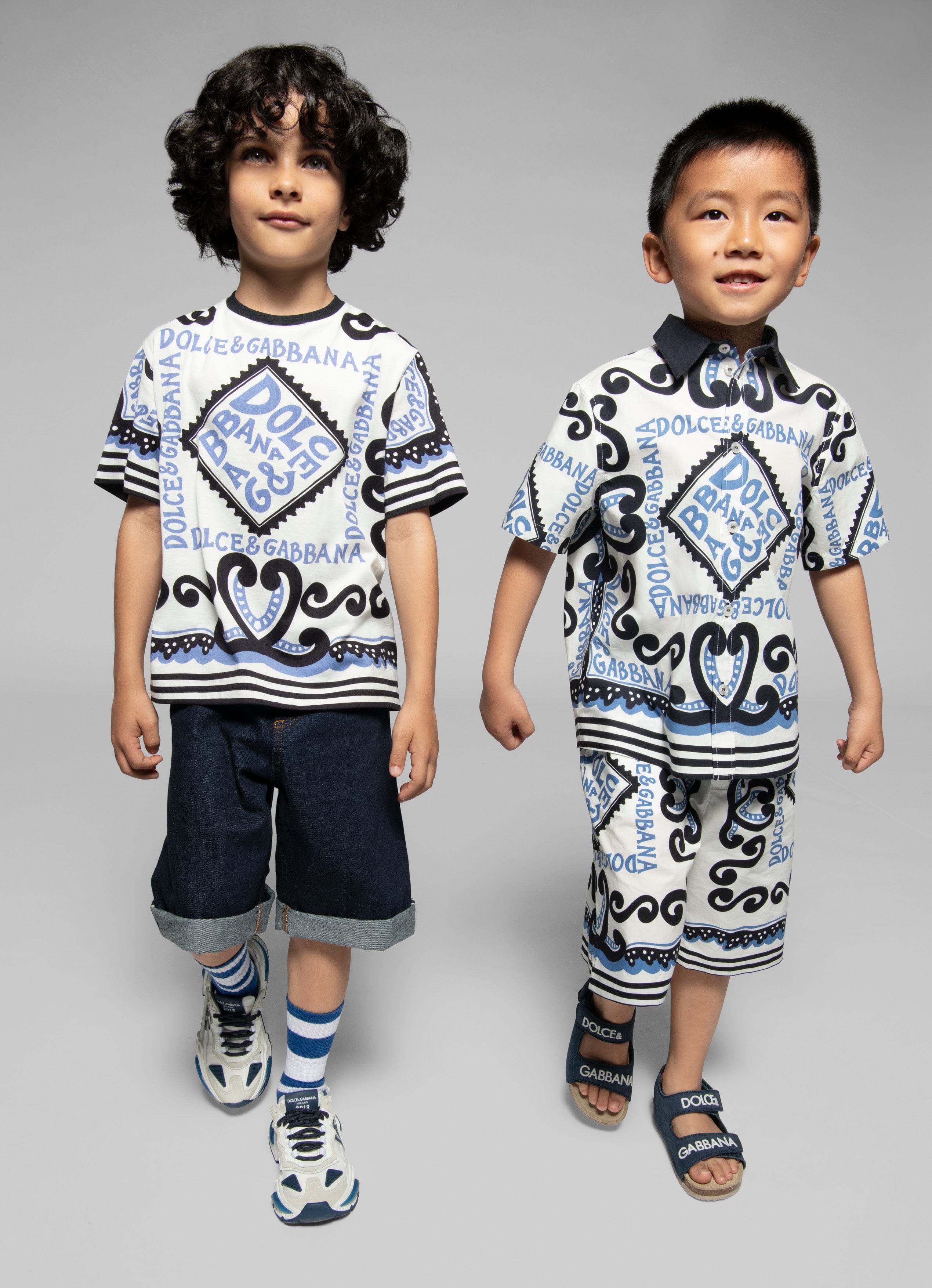 Dolce & Gabbana Kids Dolce & Gabbana Boys DG Marina T-Shirt in 