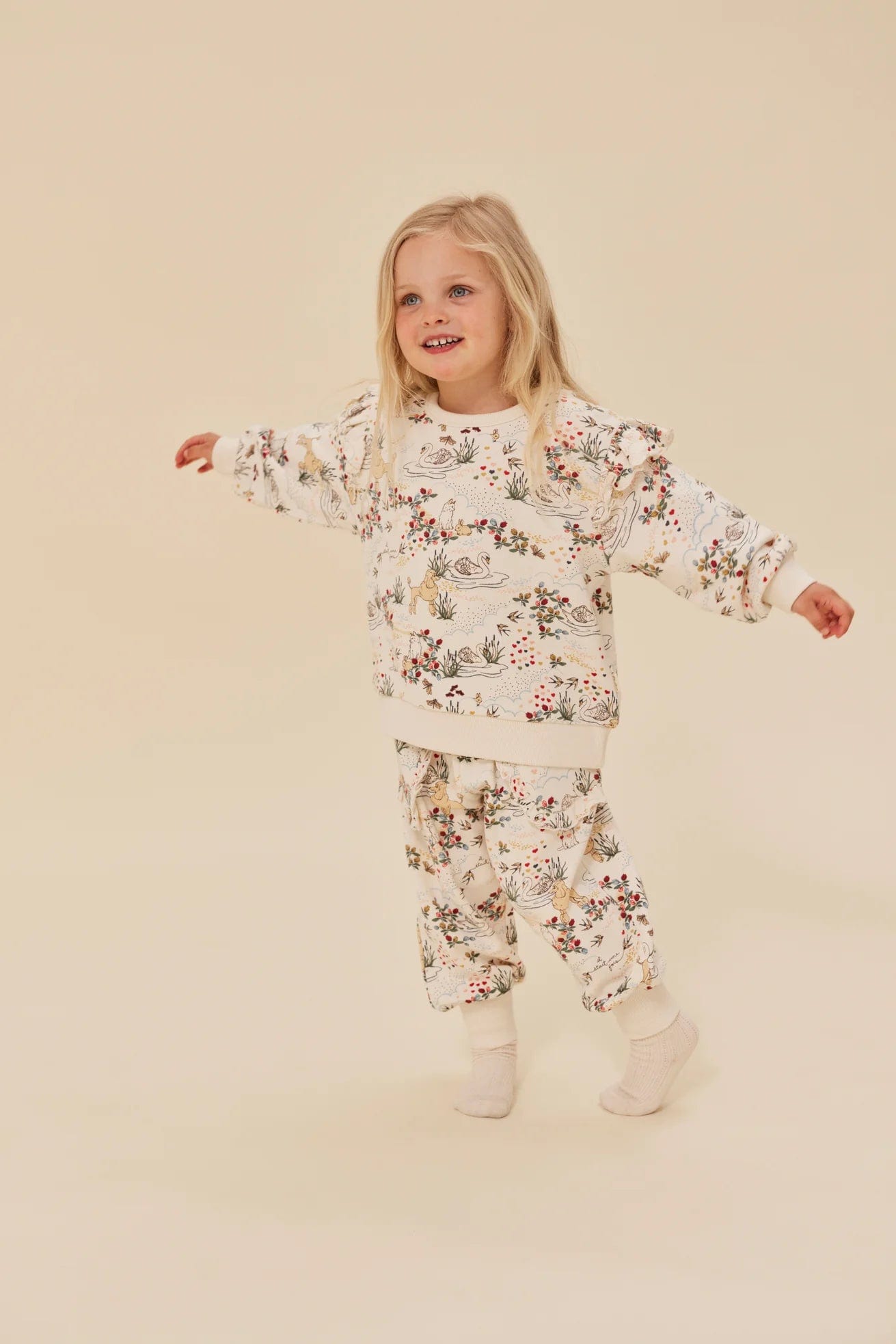 LOUPY Lou Organic Cotton Sweat Pants Jazz Dot main image 0