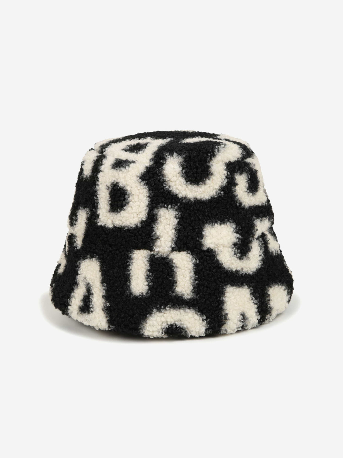 MARC JACOBS Kids Faux Shearling Bucket Hat in Black  display picture 2
