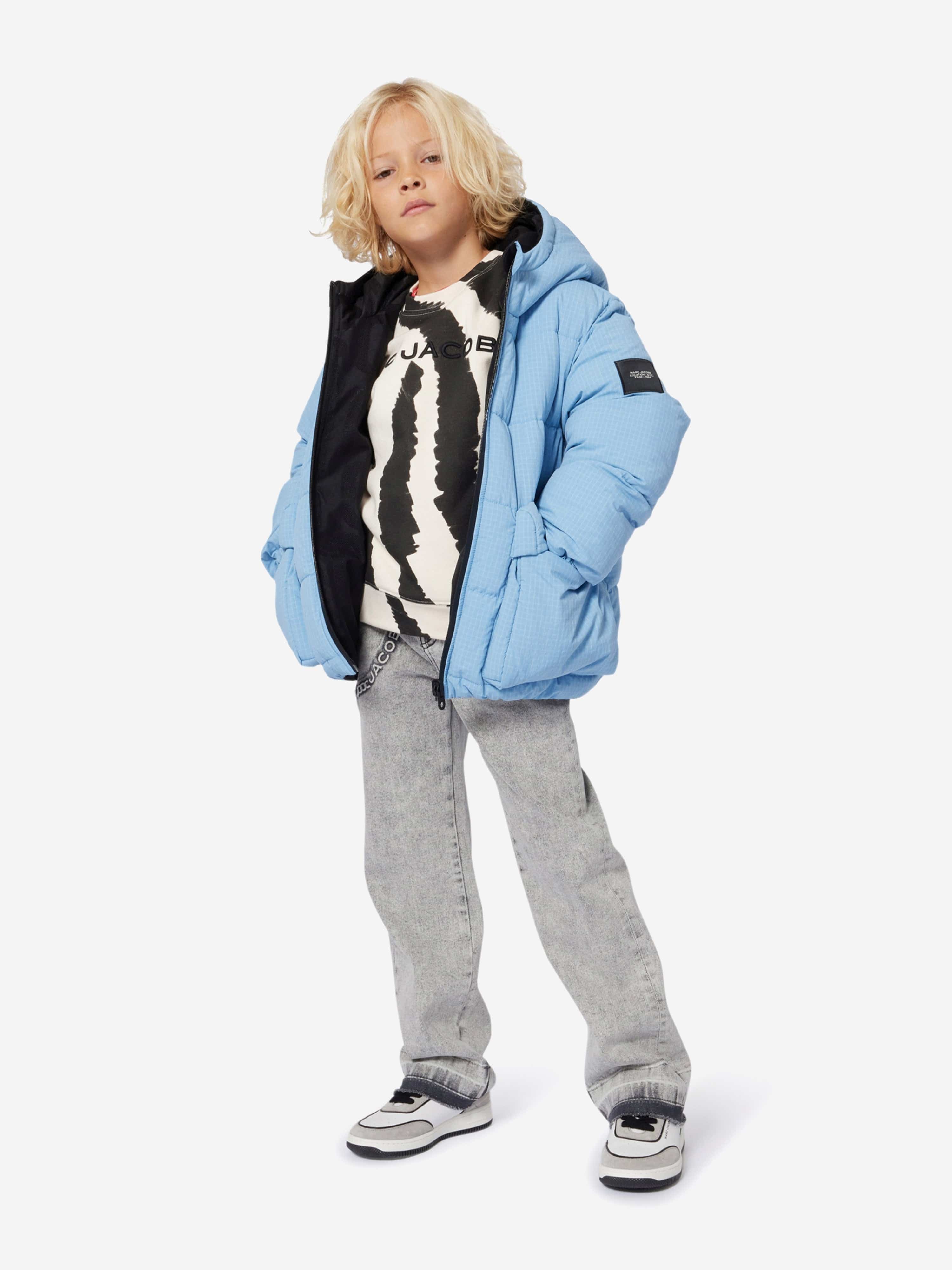 MARC JACOBS Boys Reversible Puffer Jacket in Blue | Childsplay