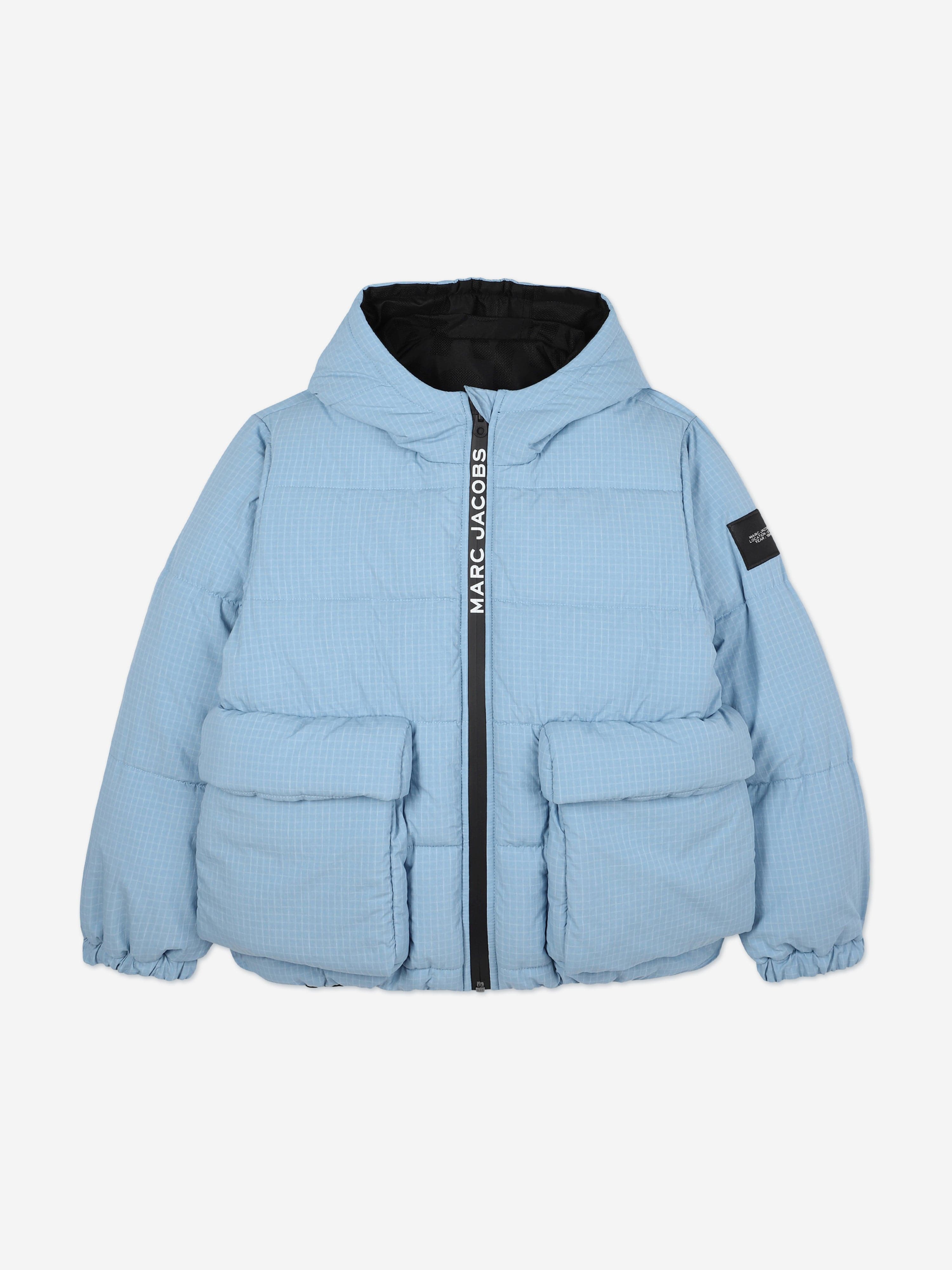 MARC JACOBS Boys Reversible Puffer Jacket in Blue | Childsplay