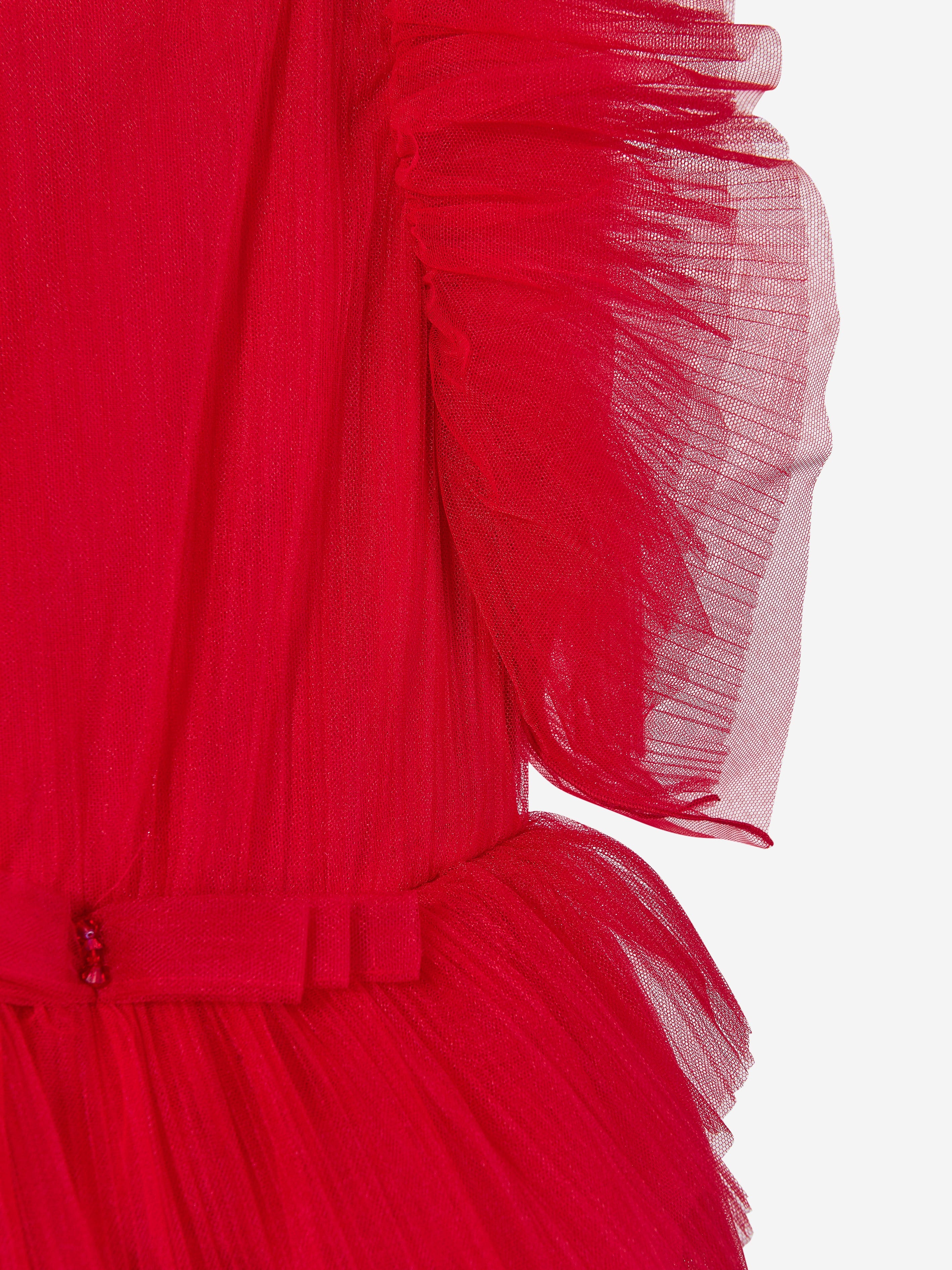 open lace back dress Pleated Sleeveless SUE SARTOR Flounce Mini main image 1