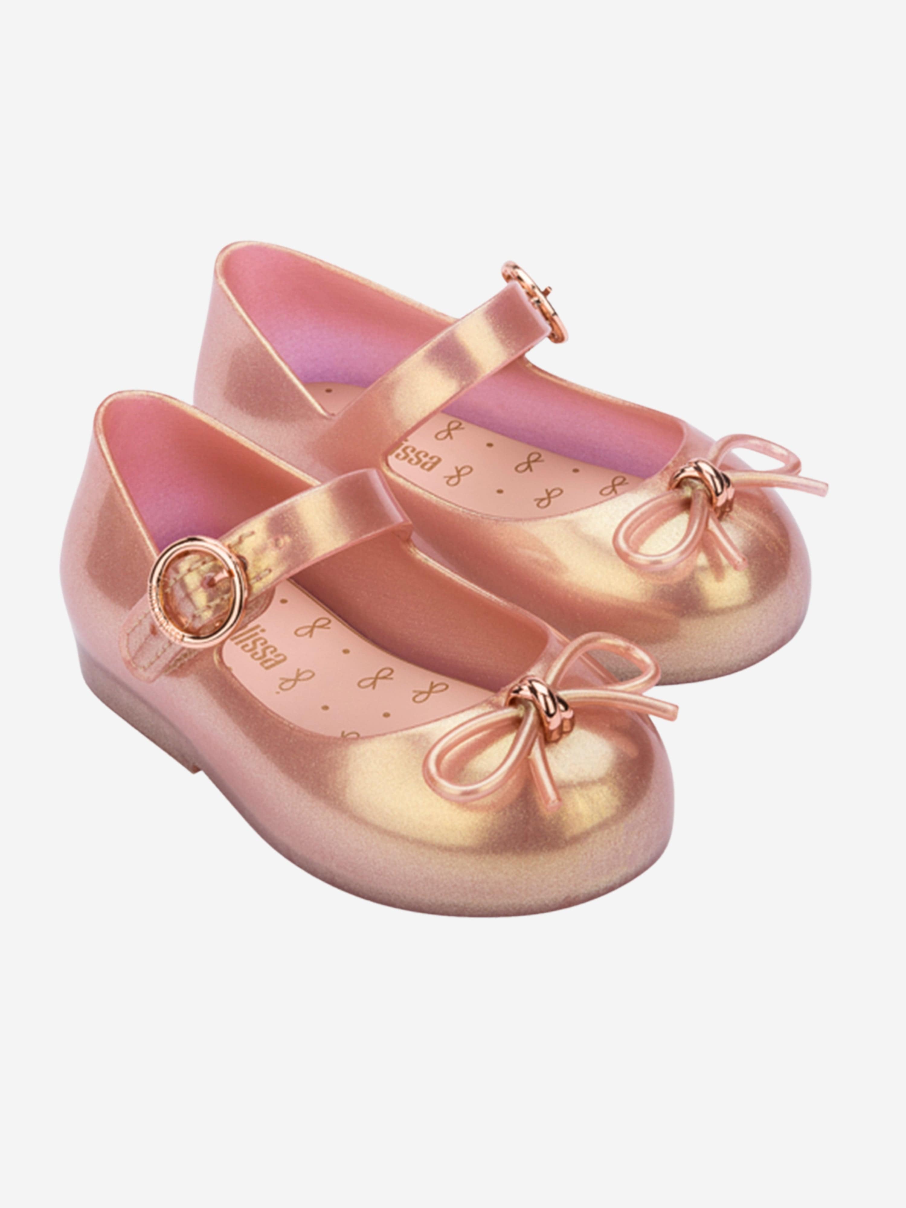 Mini Melissa Sweet Love P Ballet Flats For Girls - Vegan & Eco-Friendly Recycled Materials