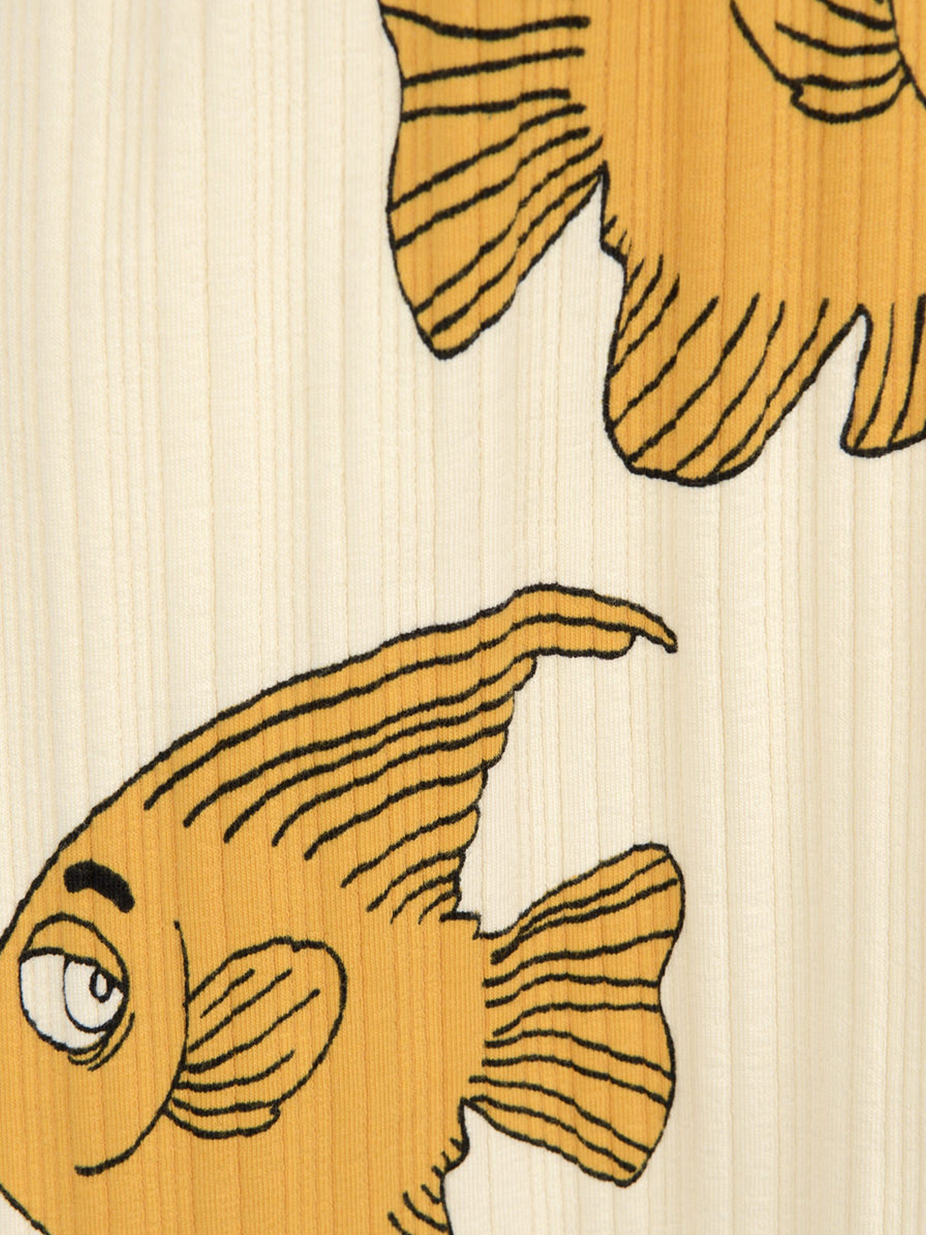 cotton fish print dress Offwhite Fish Dress Kids