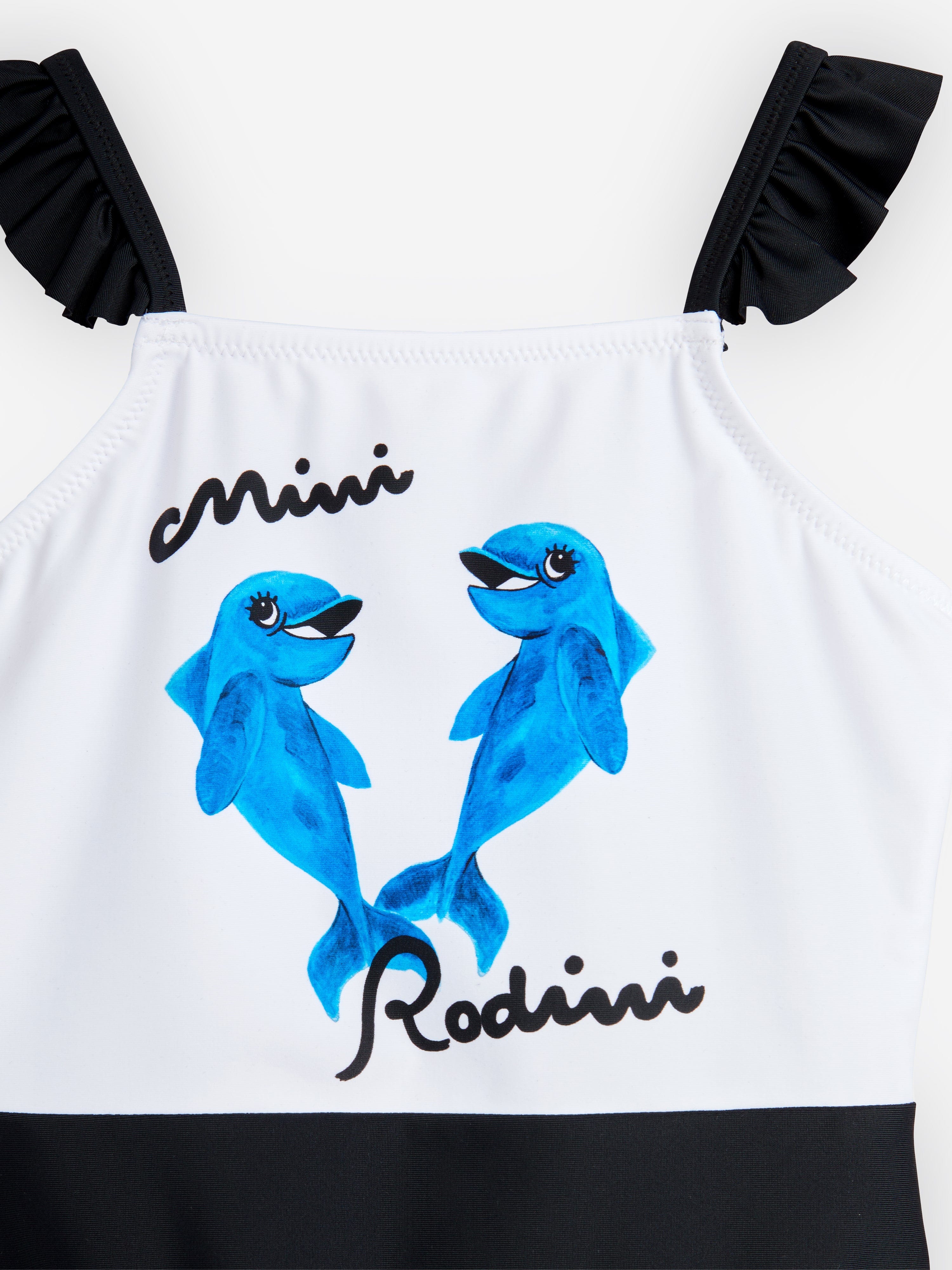 mini rodini dolphin dress Multi Dolphins Frill UV Swimsuit Kids
