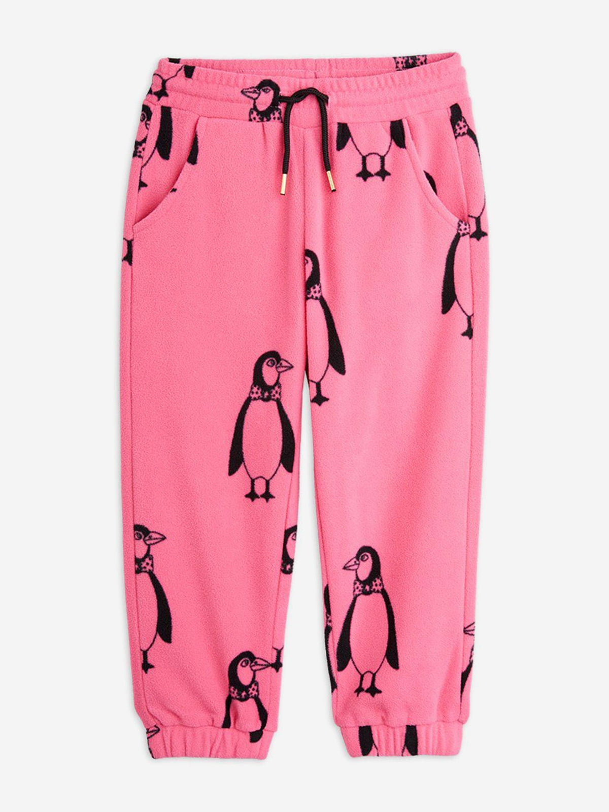 Mini Rodini Girls Penuin Joggers in Pink | Childsplay Clothing