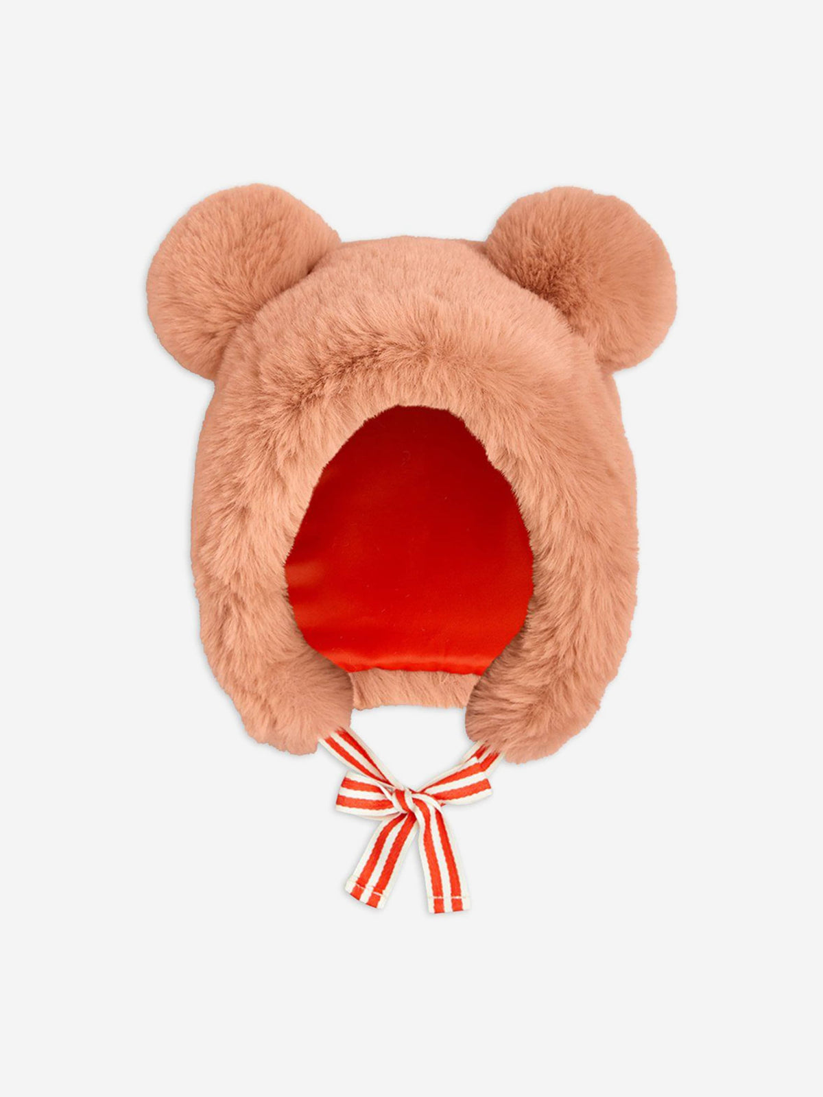 Mini Rodini Girls Faux Fur Ear Hat in Pink | Childsplay Clothing