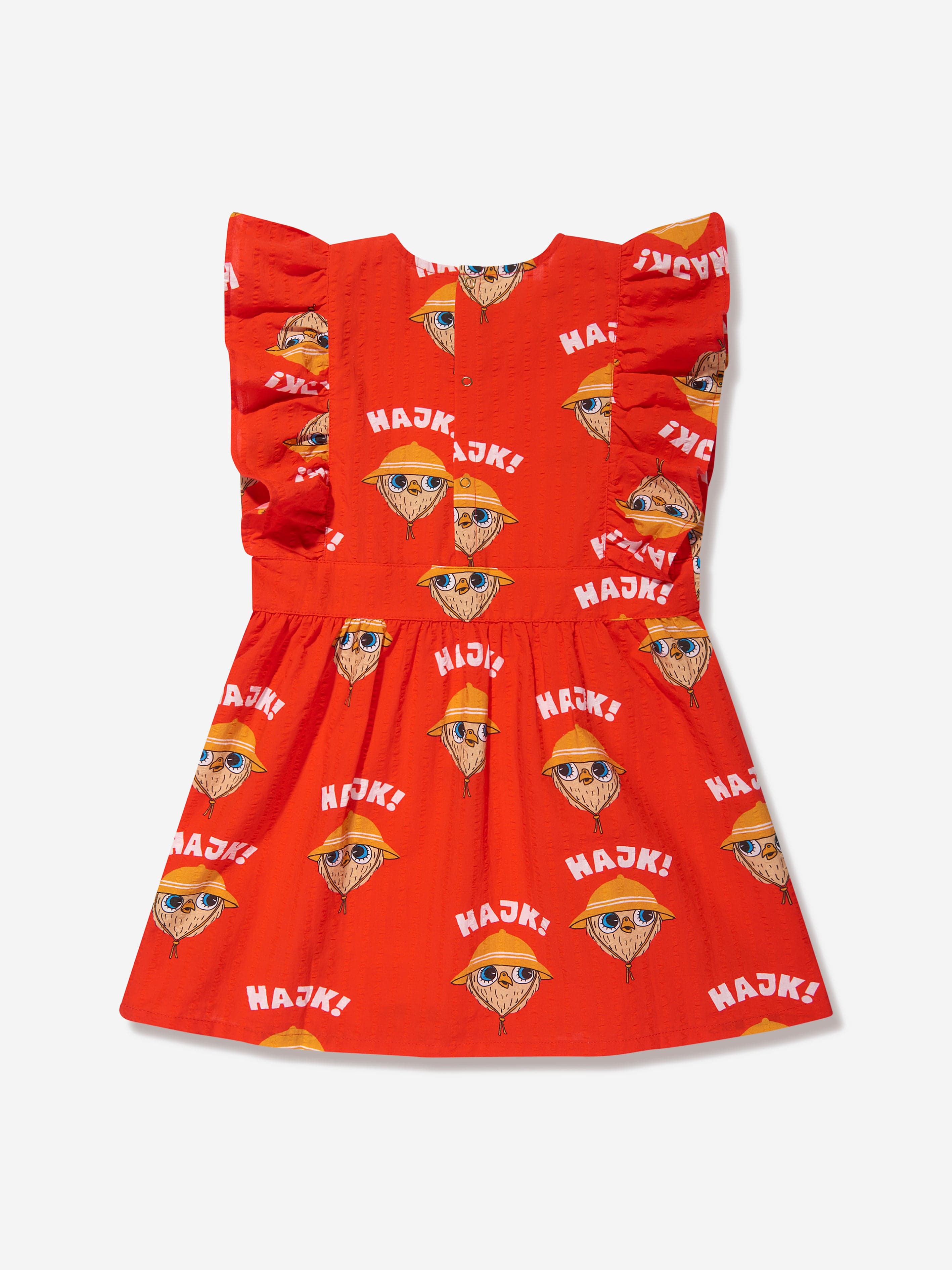 mini rodini tiger dress Red Hike Woven Dress Kids