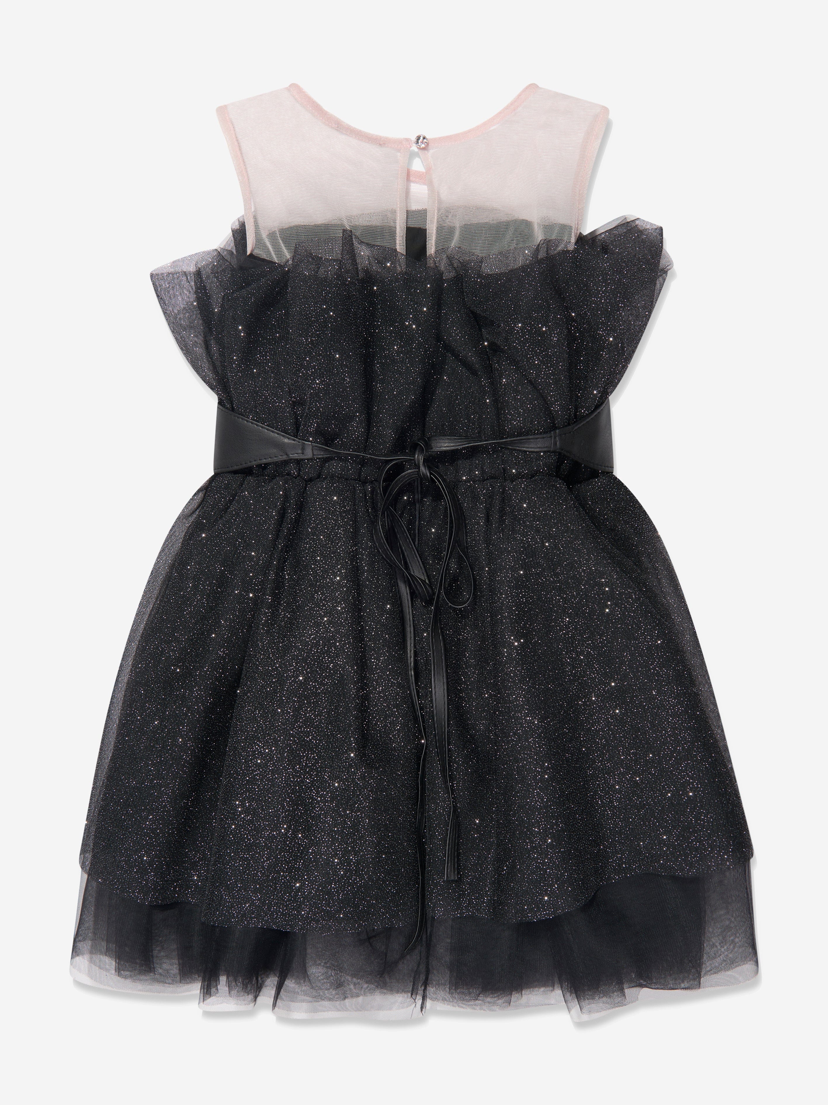 blue dress for baby girl Monnalisa Dress Black for Girls