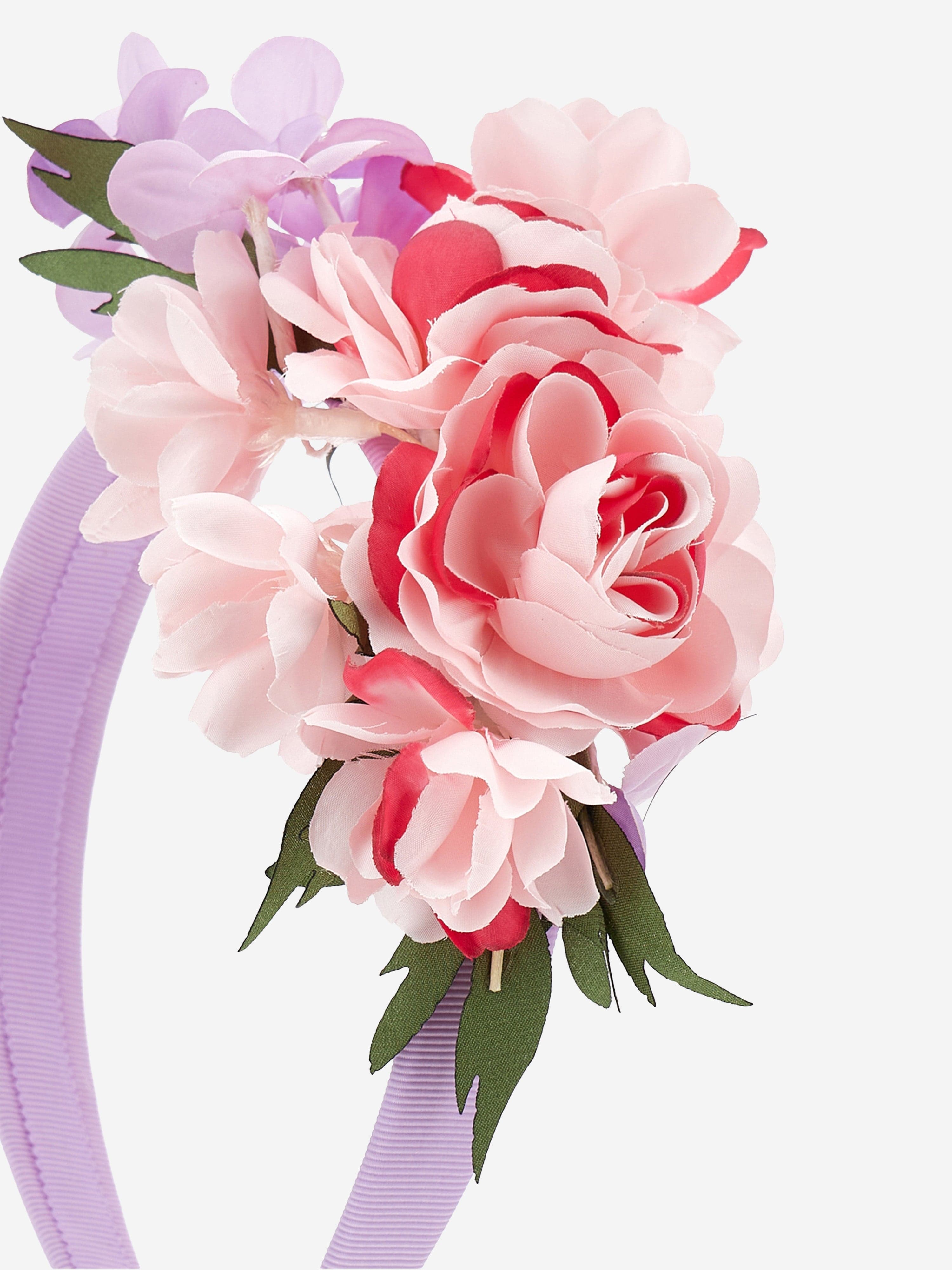 Monnalisa Girls Flower Headband in Purple | Childsplay Clothing