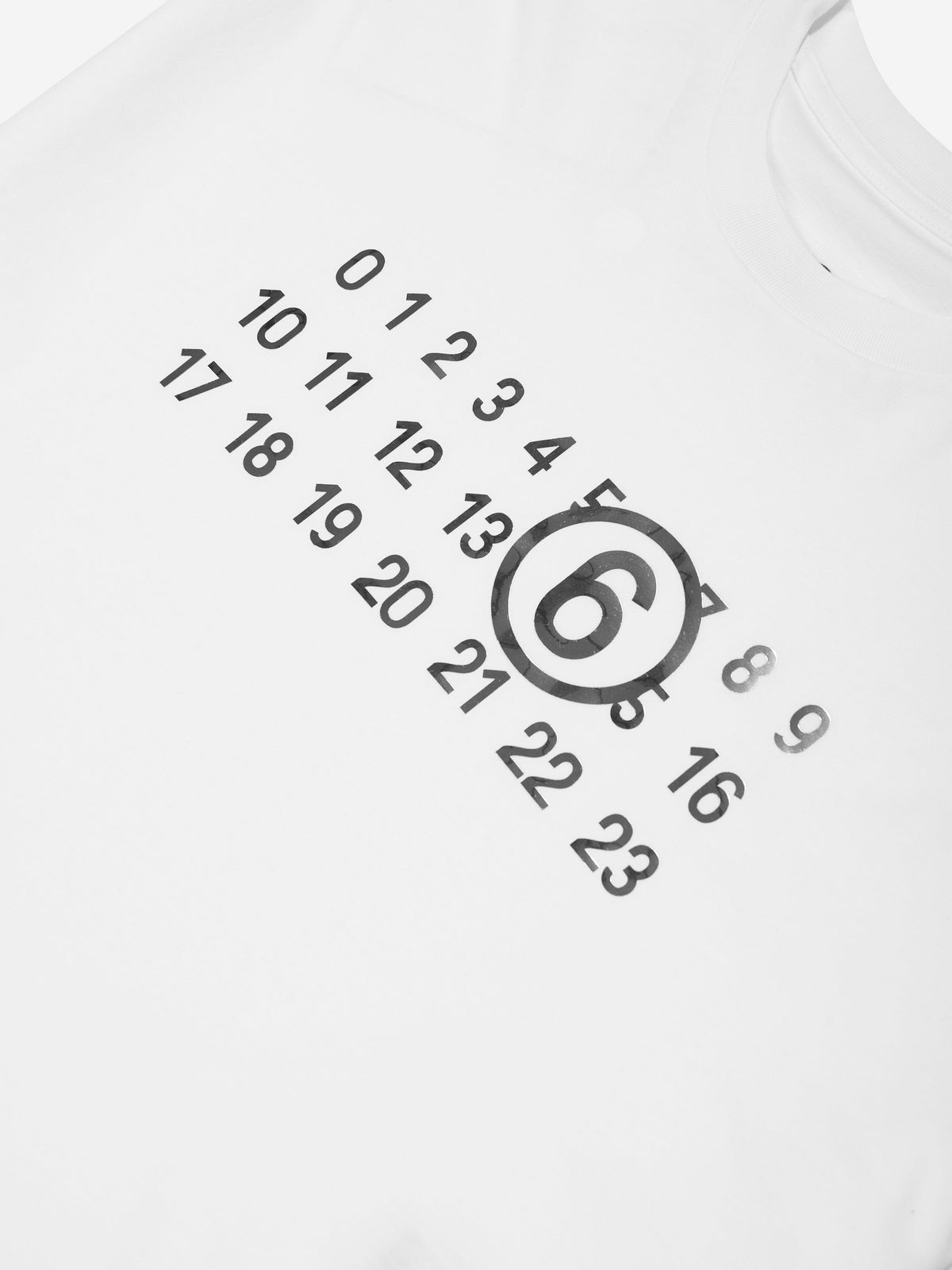 MM6 Maison Margiela Girls Asymmetric T-Shirt Dress in White 